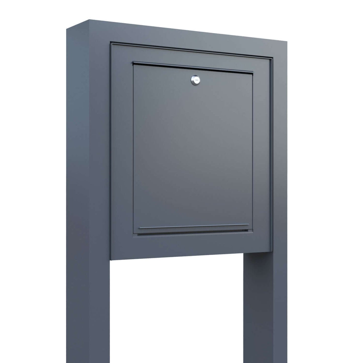 Stand Gate Keeper by Bravios - Modern passthrough anthracite mailbox