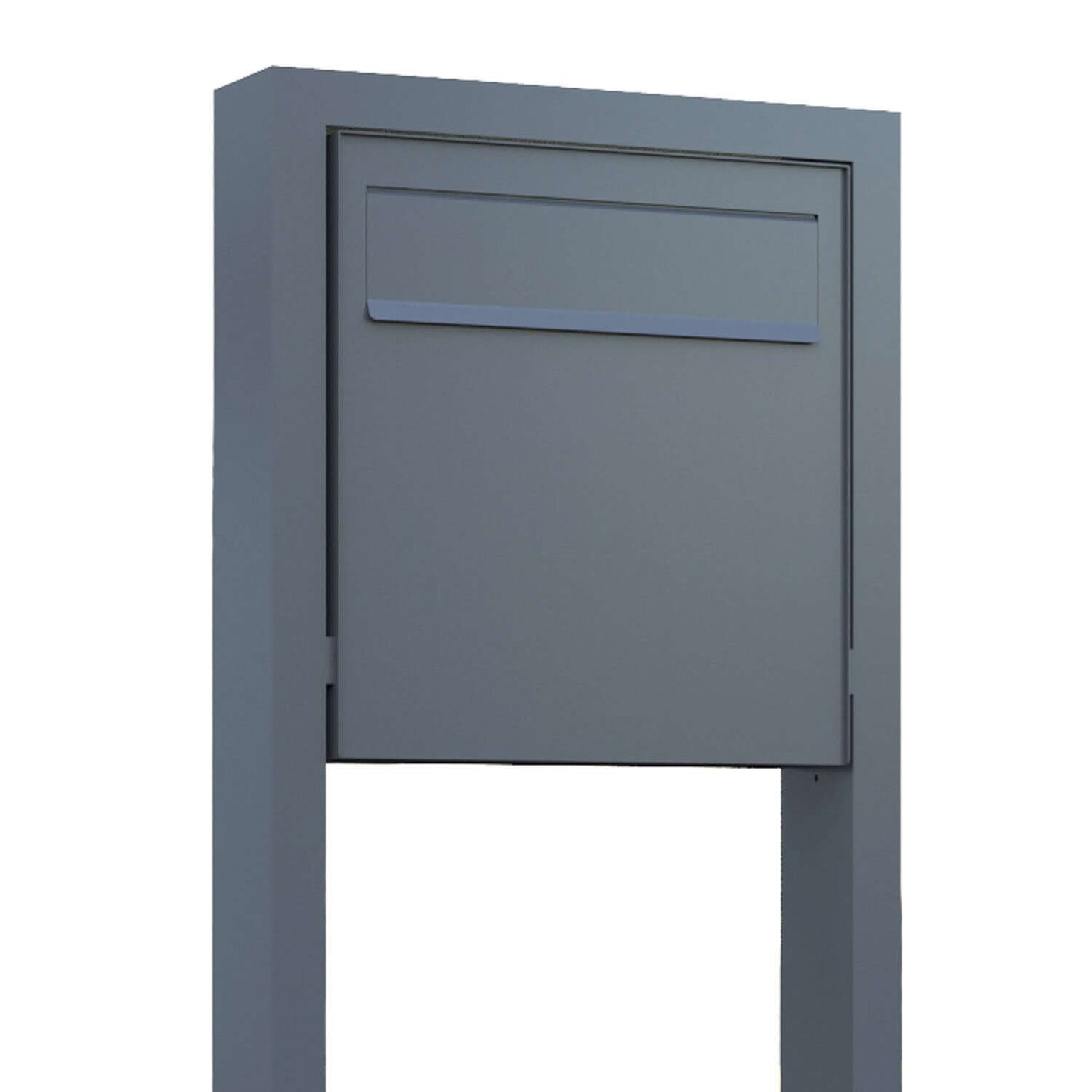 Stand Gate Keeper by Bravios - Modern passthrough anthracite mailbox