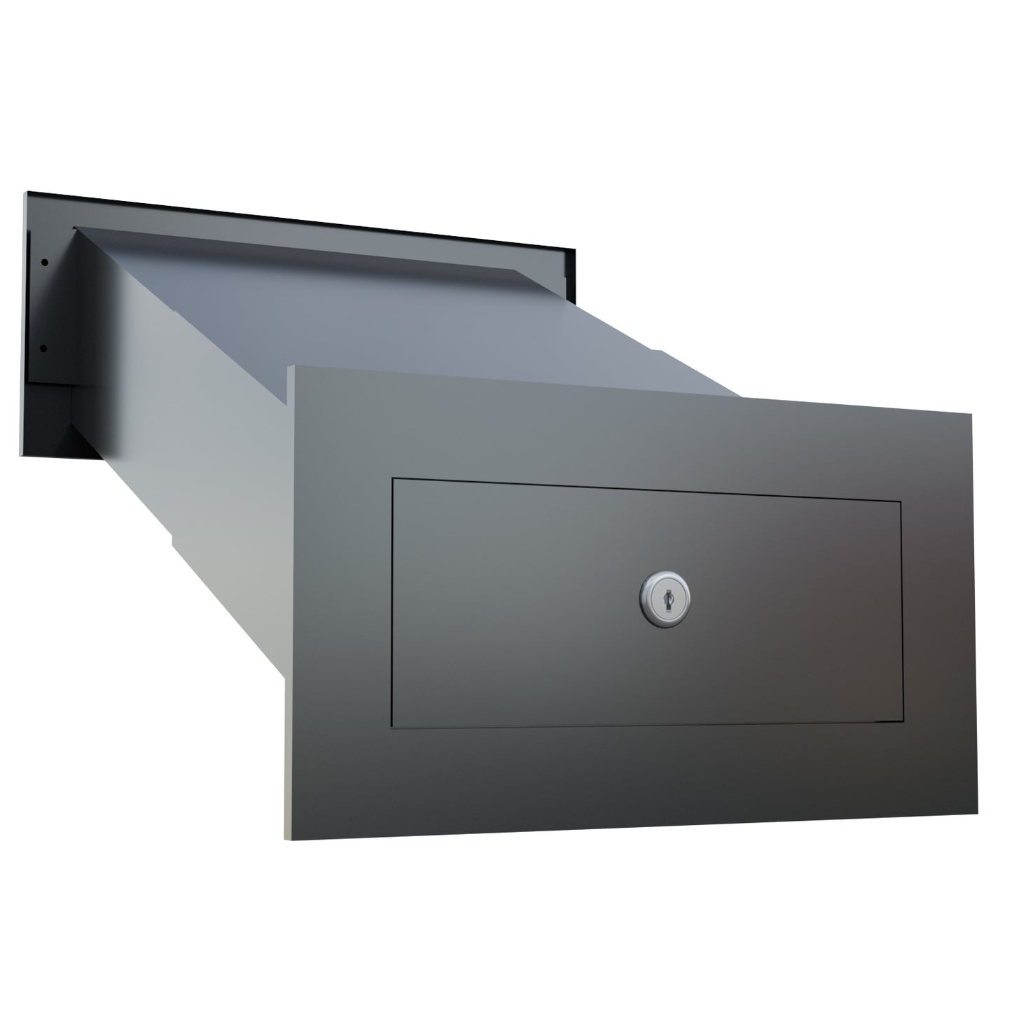 NOVA by Bravios - Modern built-in anthracite mailbox