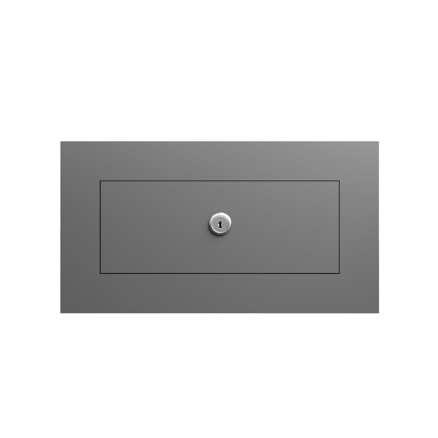 NOVA by Bravios - Modern built-in anthracite mailbox
