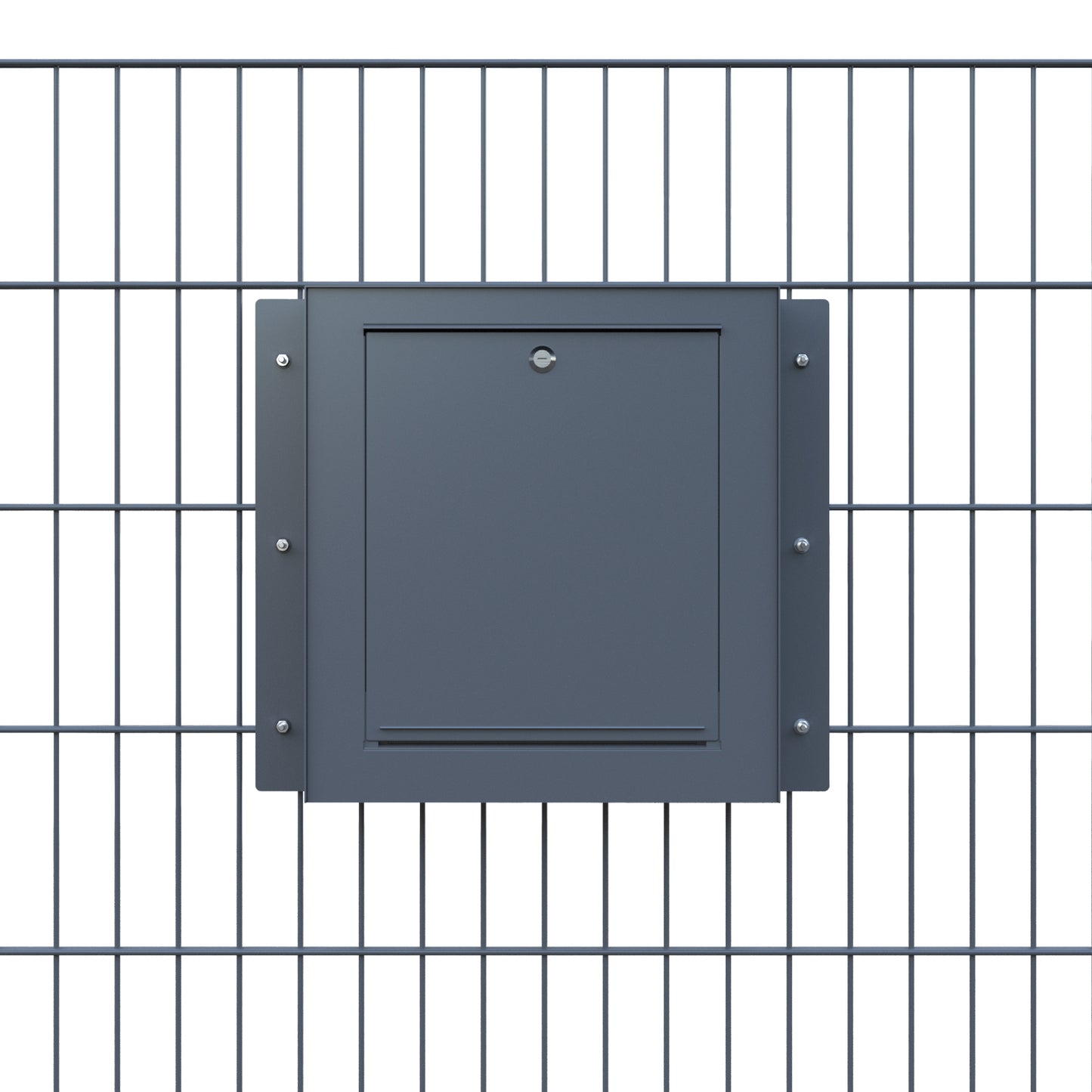 Gate Keeper by Bravios - Modern black mailbox for fence