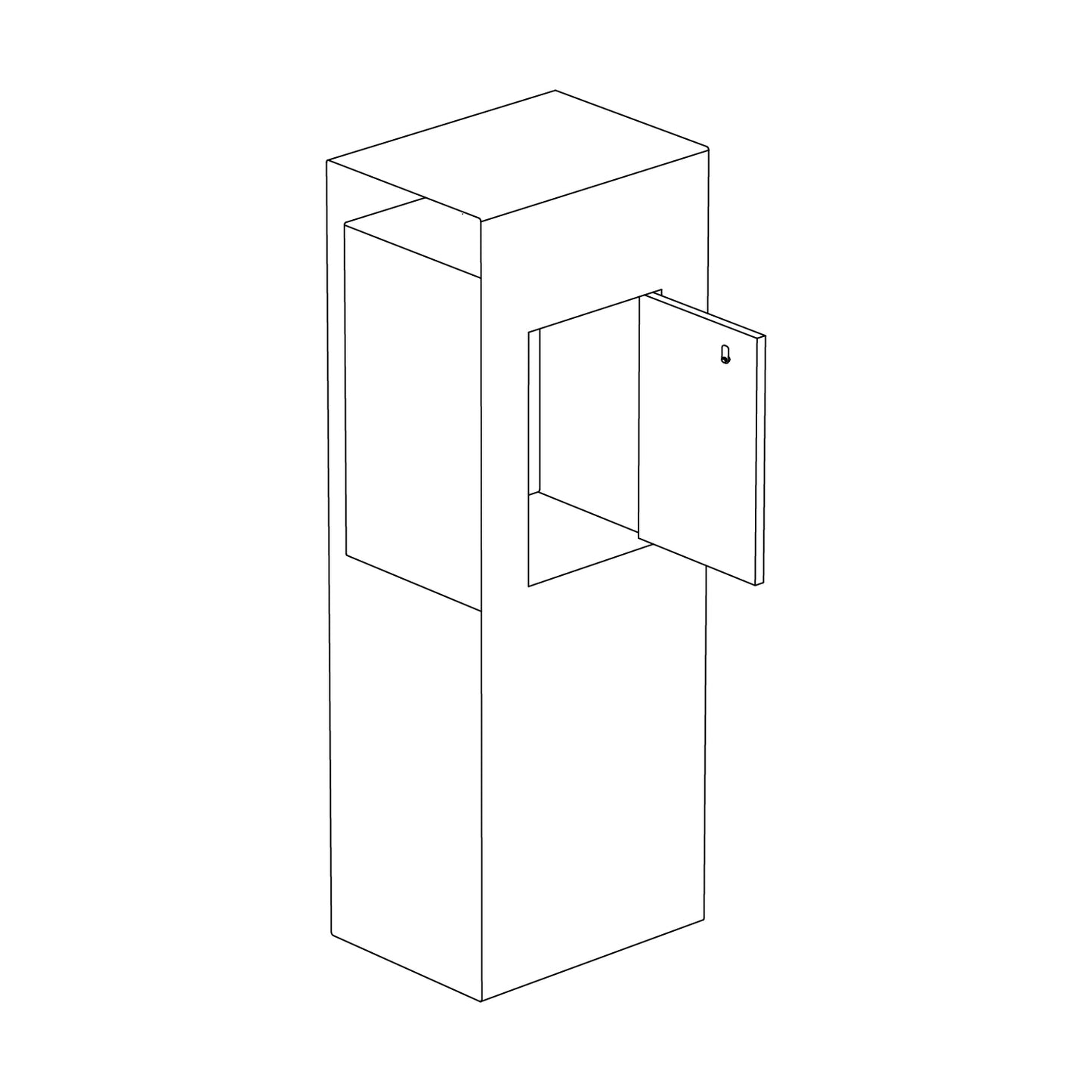 Aleria by Bravios - Standalone corten steel parcel drop box