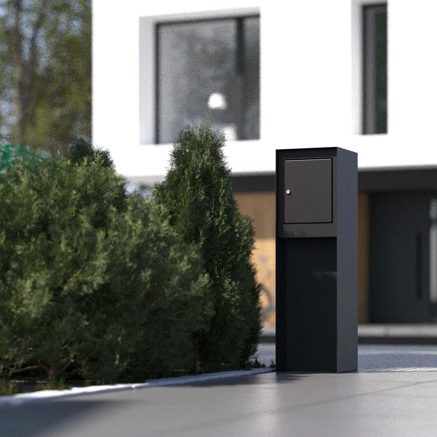 Bastia by Bravios - Standalone black mailbox