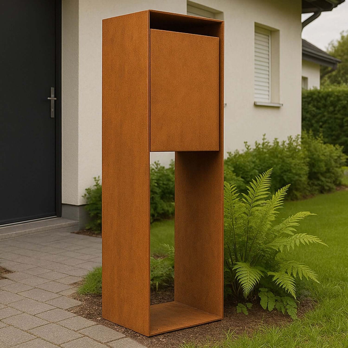 bravios bastia standalone mailbox in garden