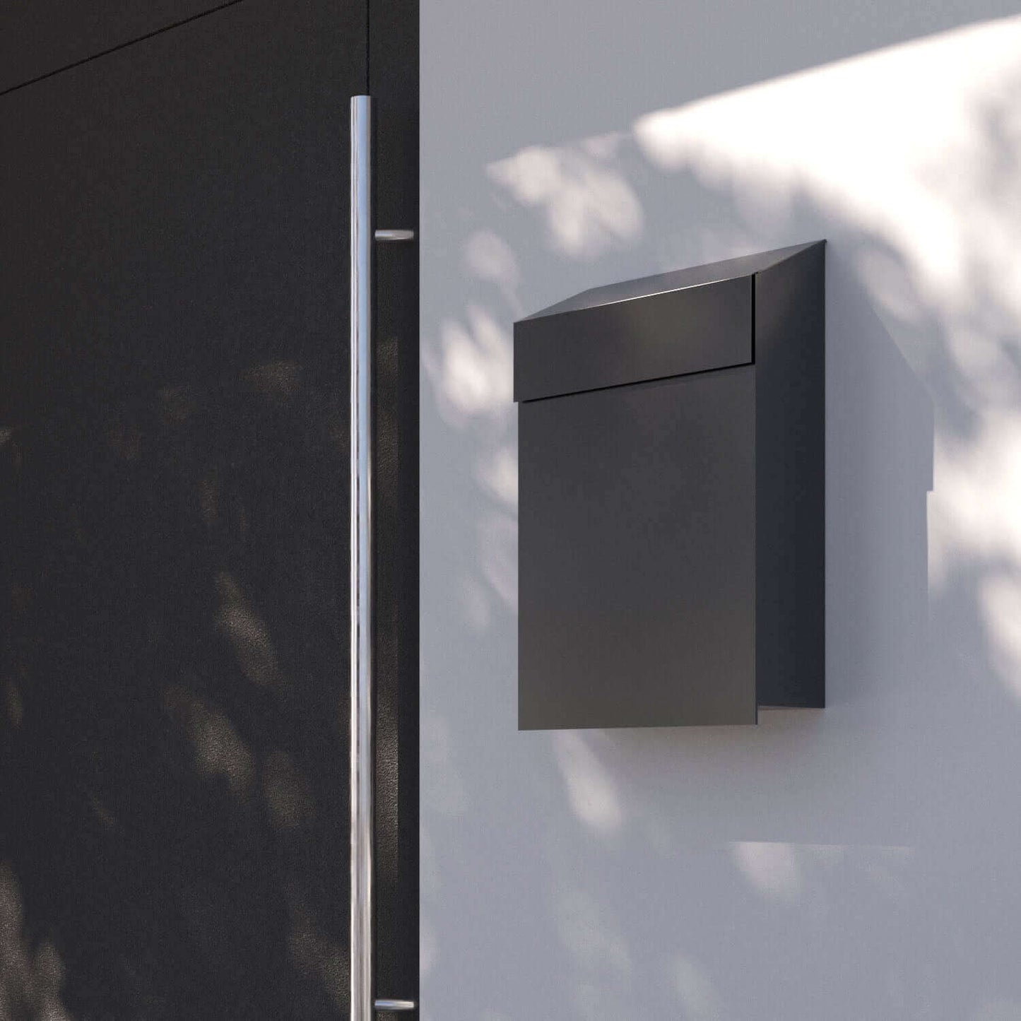 Baby Box by Bravios - Modern wall-mounted black mailbox