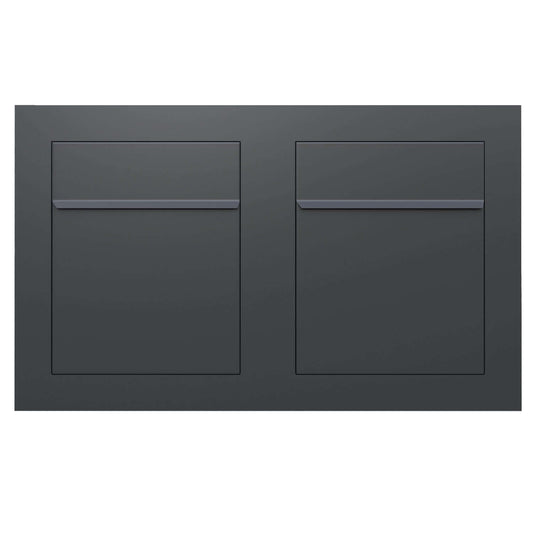 BARI 2 - Contemporary built-in mailbox in black