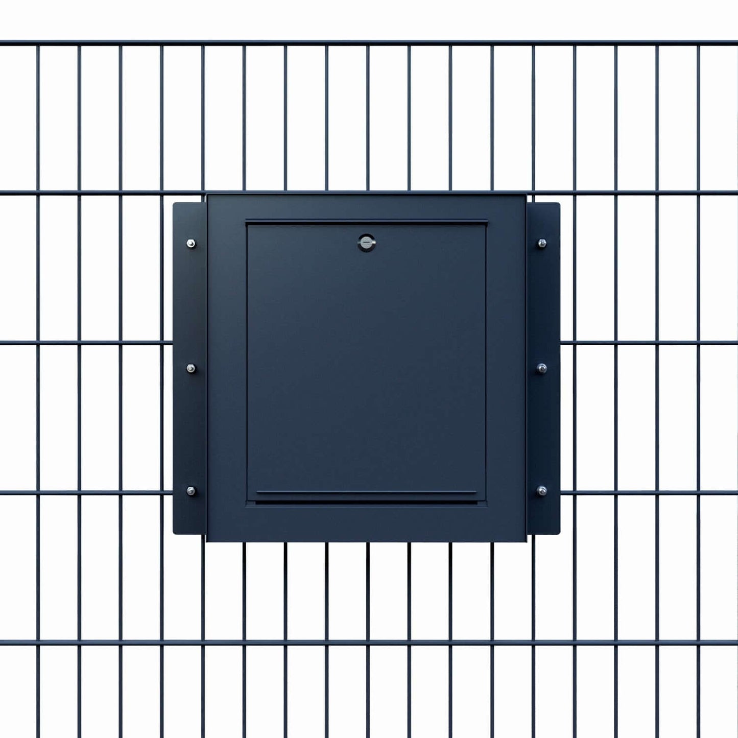 Gate Keeper by Bravios - Modern black mailbox for fences and walls