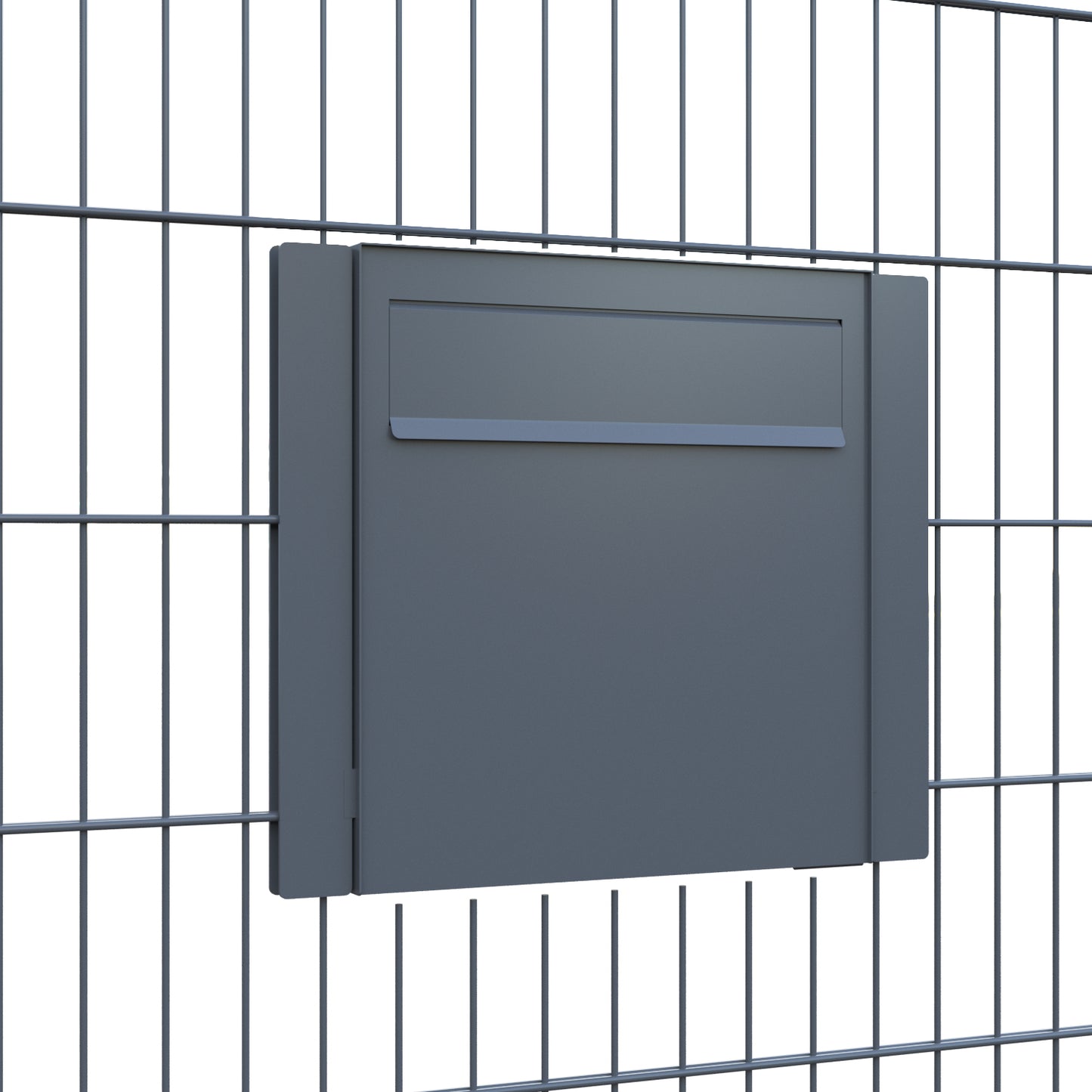 Gate Keeper by Bravios - Modern black mailbox for fence