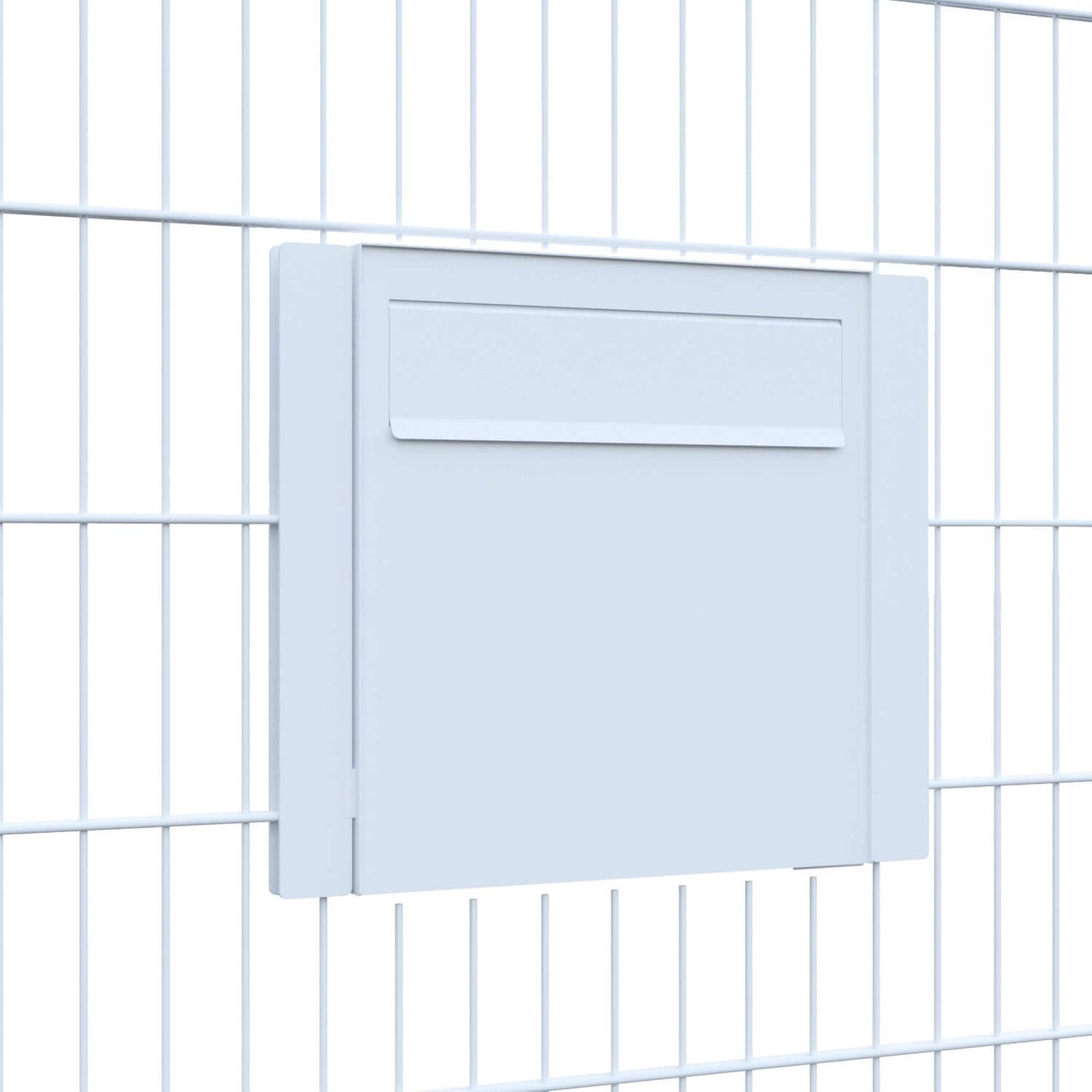 Gate Keeper by Bravios - Modern white mailbox for fences and walls