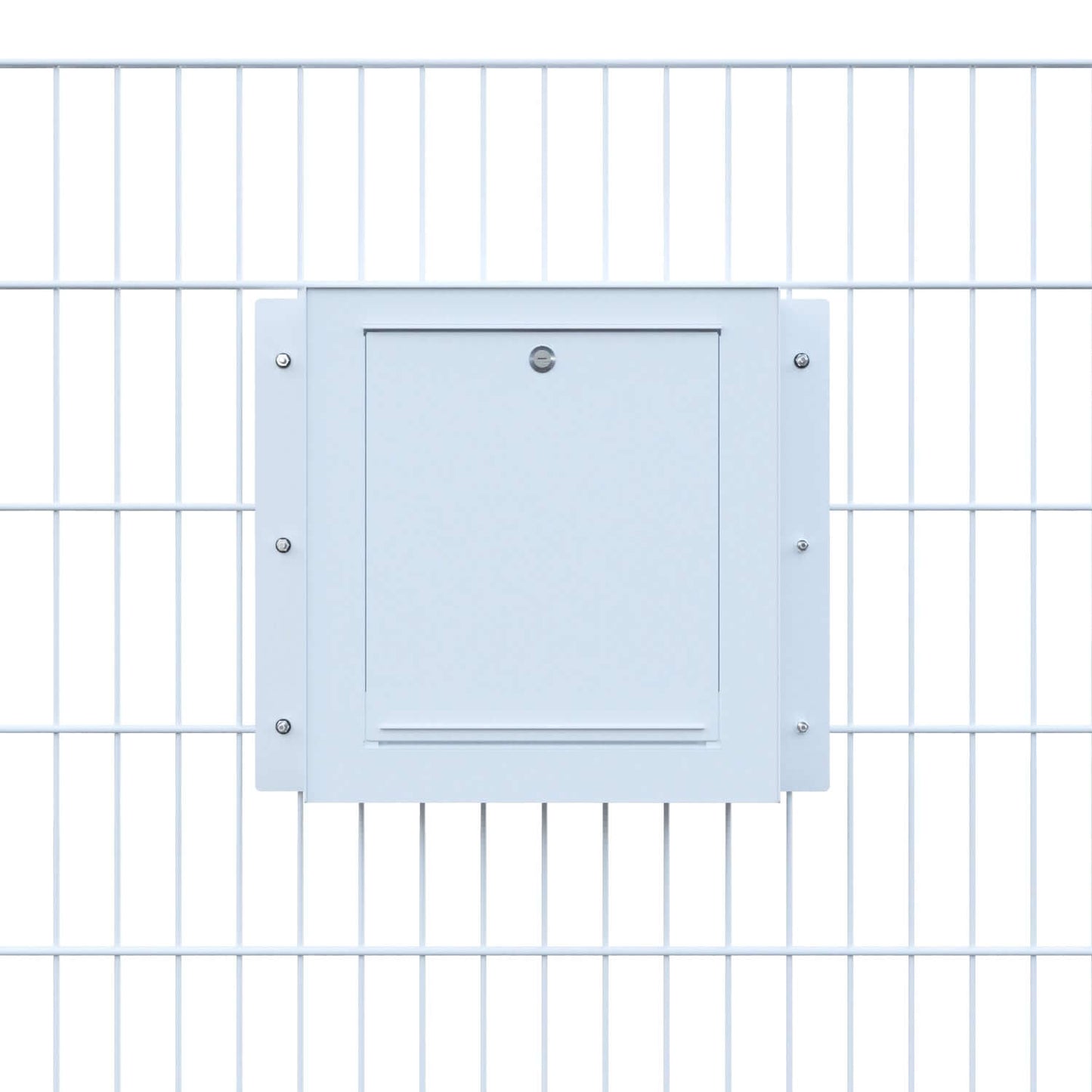 Gate Keeper by Bravios - Modern white mailbox for fences and walls