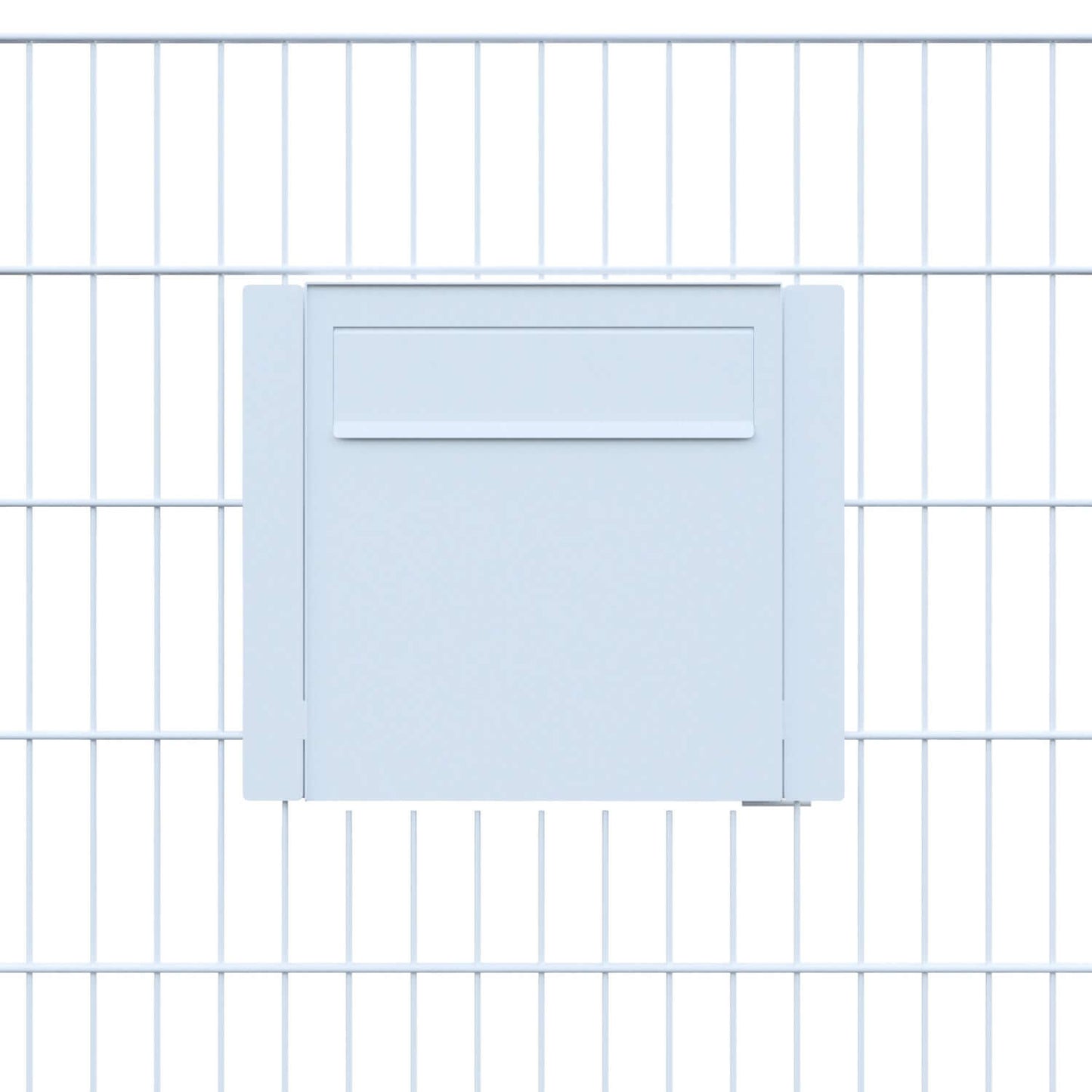 Gate Keeper by Bravios - Modern white mailbox for fences and walls