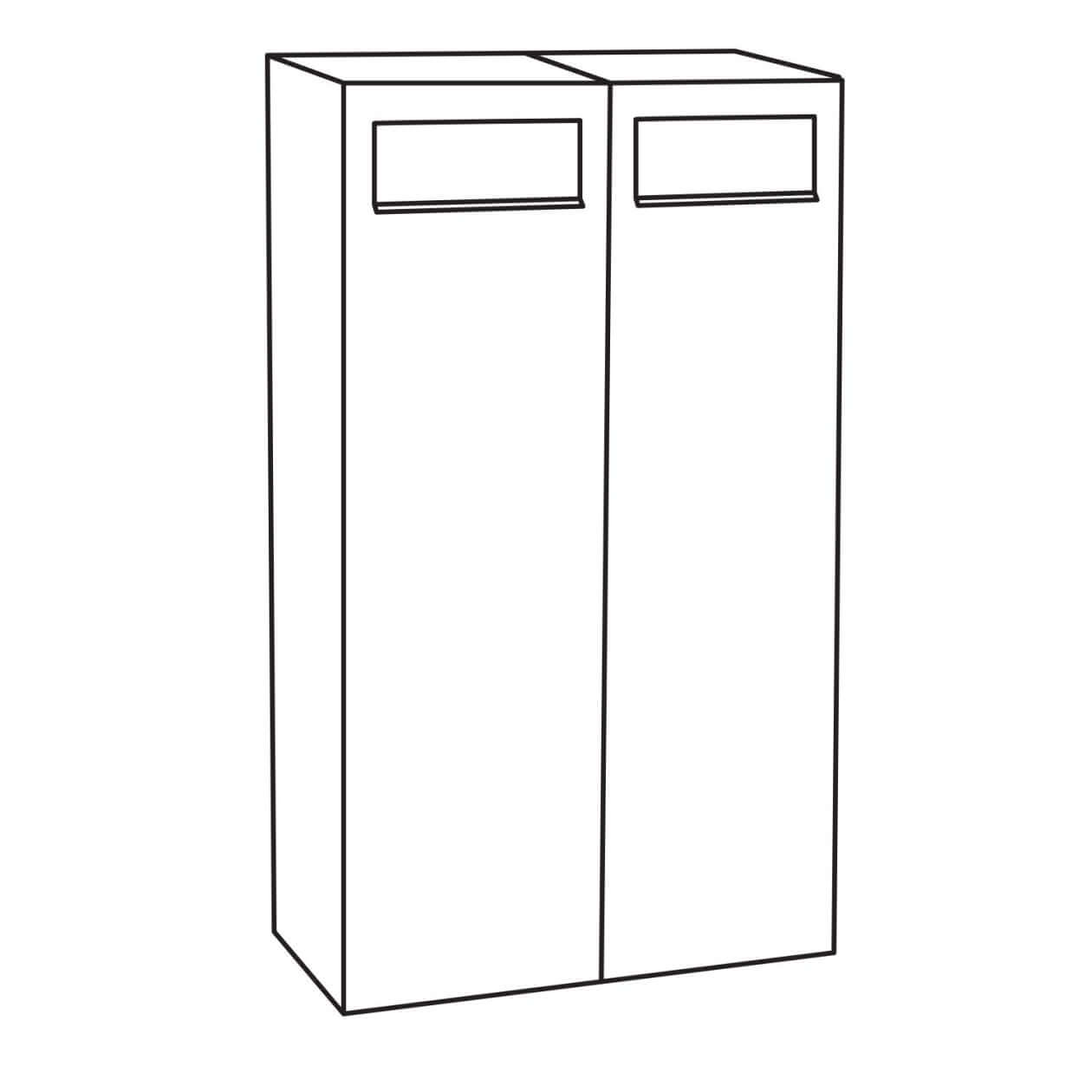 MATERA by Bravios - Standalone black mailbox (single unit)