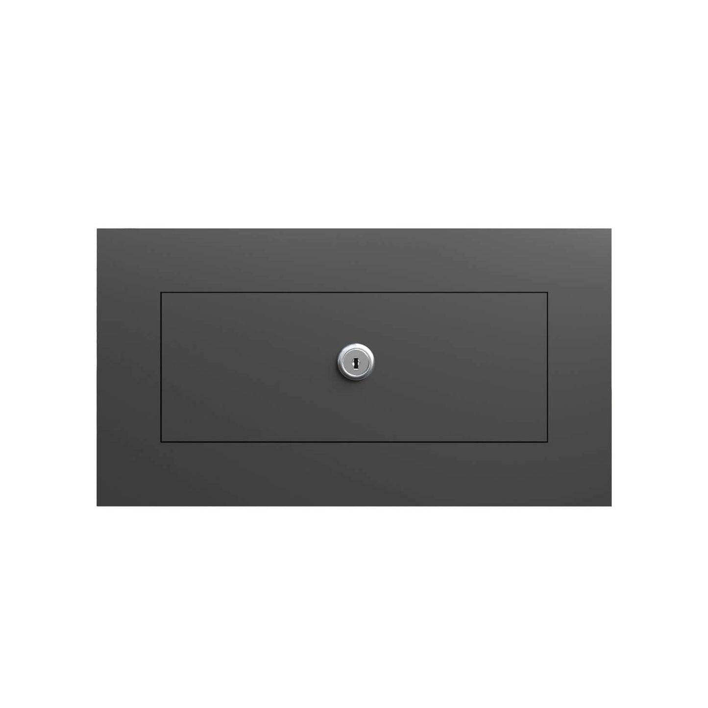 NOVA by Bravios - Modern built-in black mailbox