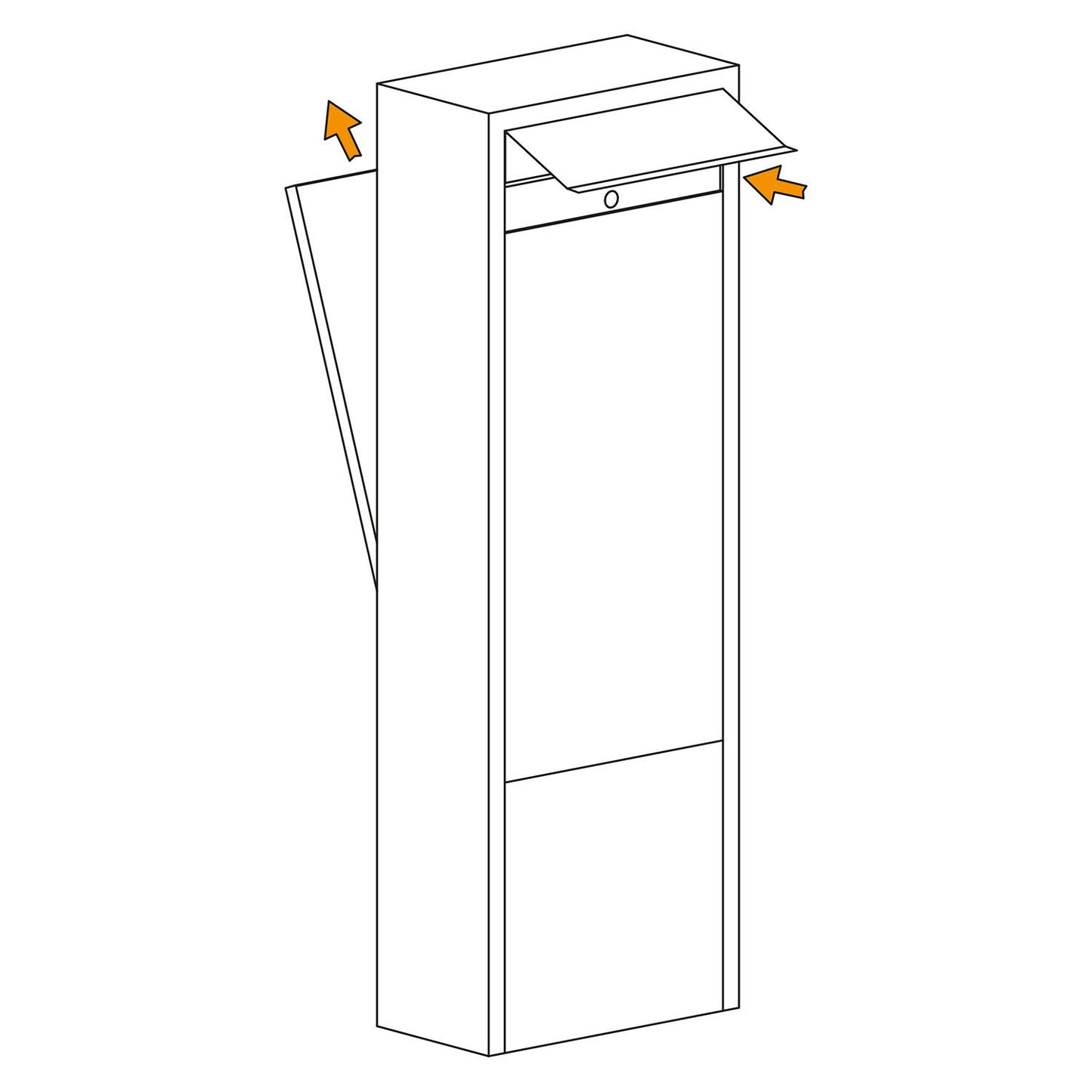 TORRENT by Bravios - Modern stand-alone black mailbox
