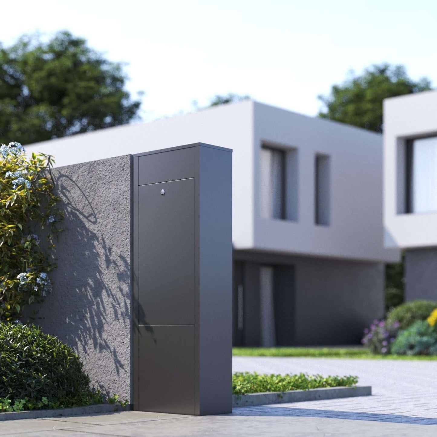 TORRENT by Bravios - Modern stand-alone white mailbox