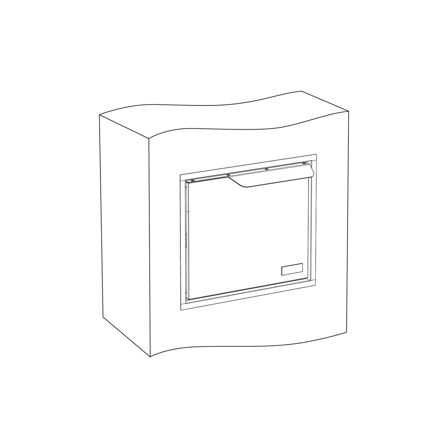 Built-in mailbox EINDHOVEN for 1 graphic