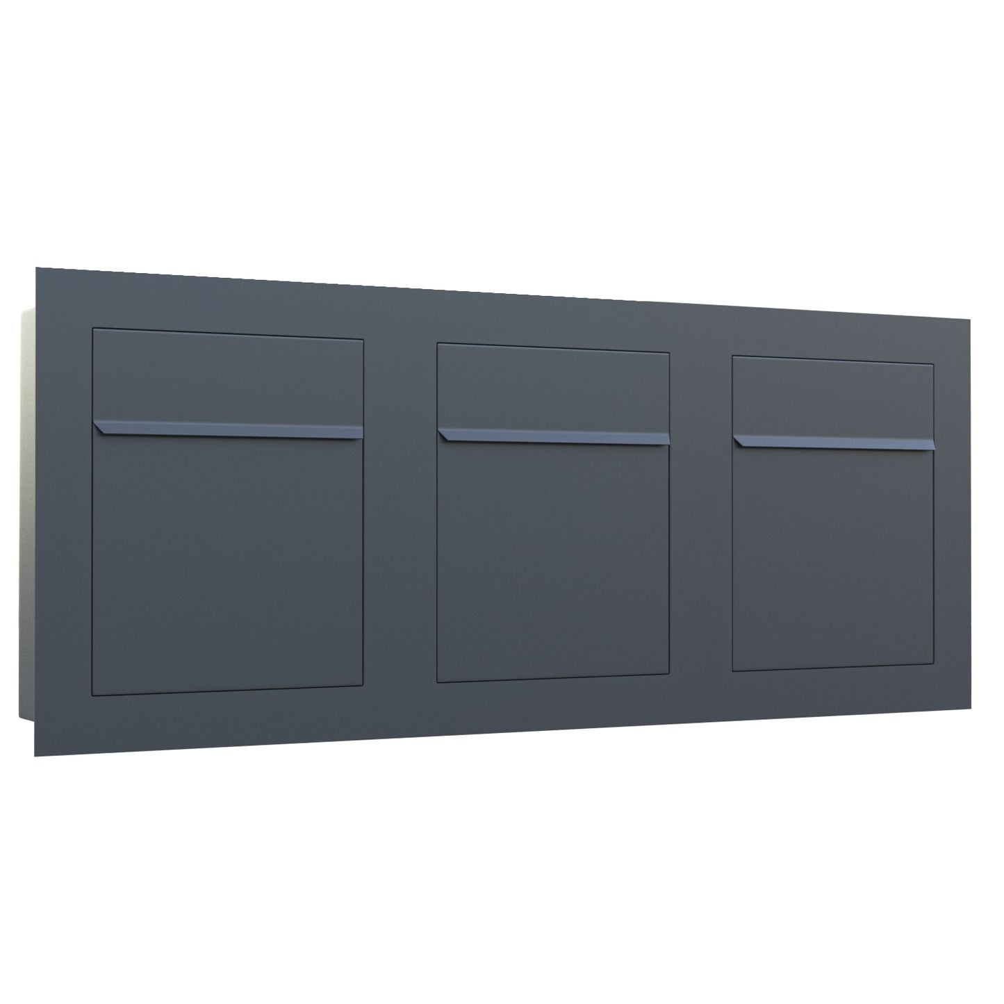BARI 3 - Contemporary built-in mailbox in high durability anthracite