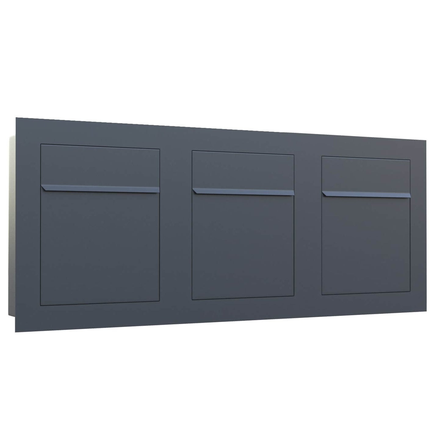 BARI 3 - Contemporary built-in mailbox in high durability anthracite