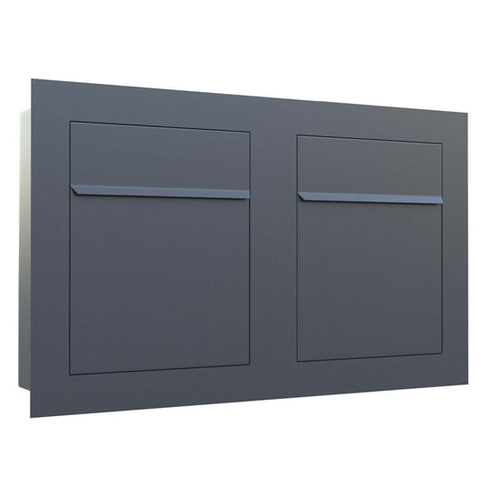 BARI 2 - Contemporary built-in mailbox in anthracite