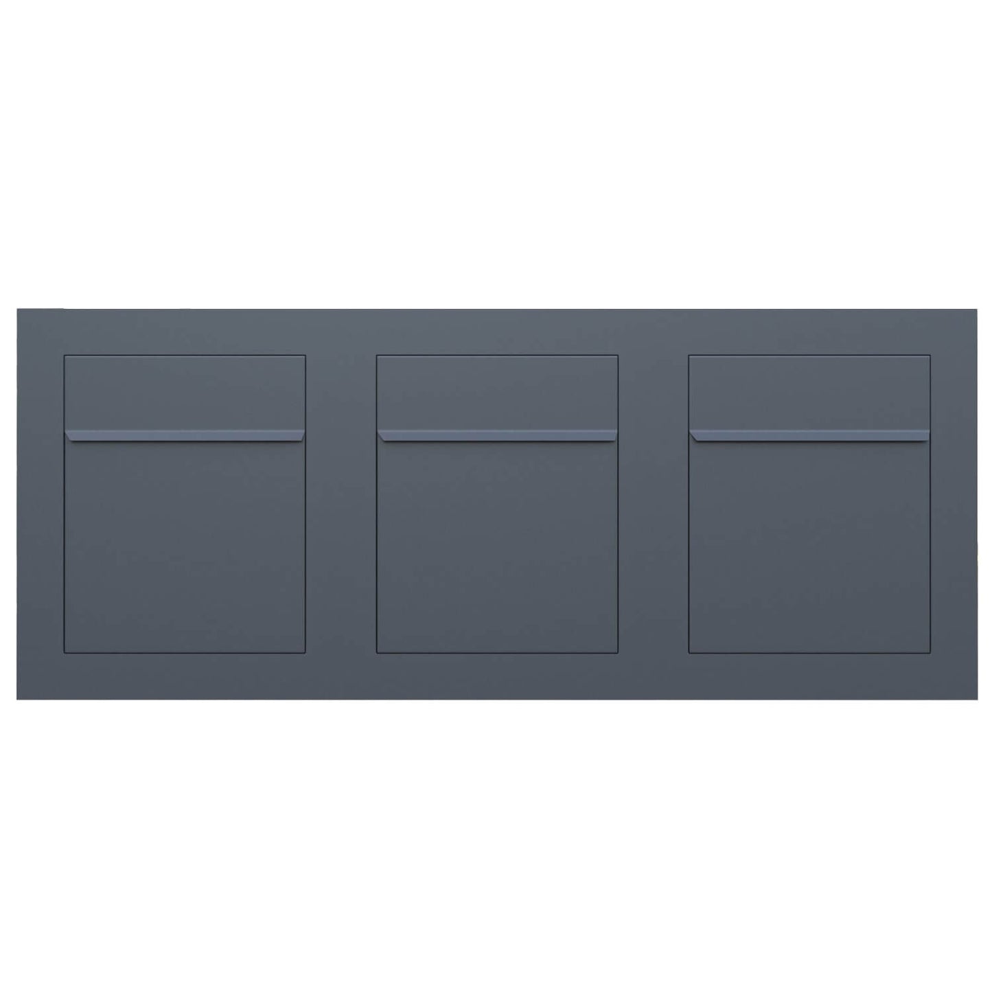 BARI 3 - Contemporary built-in mailbox in high durability anthracite