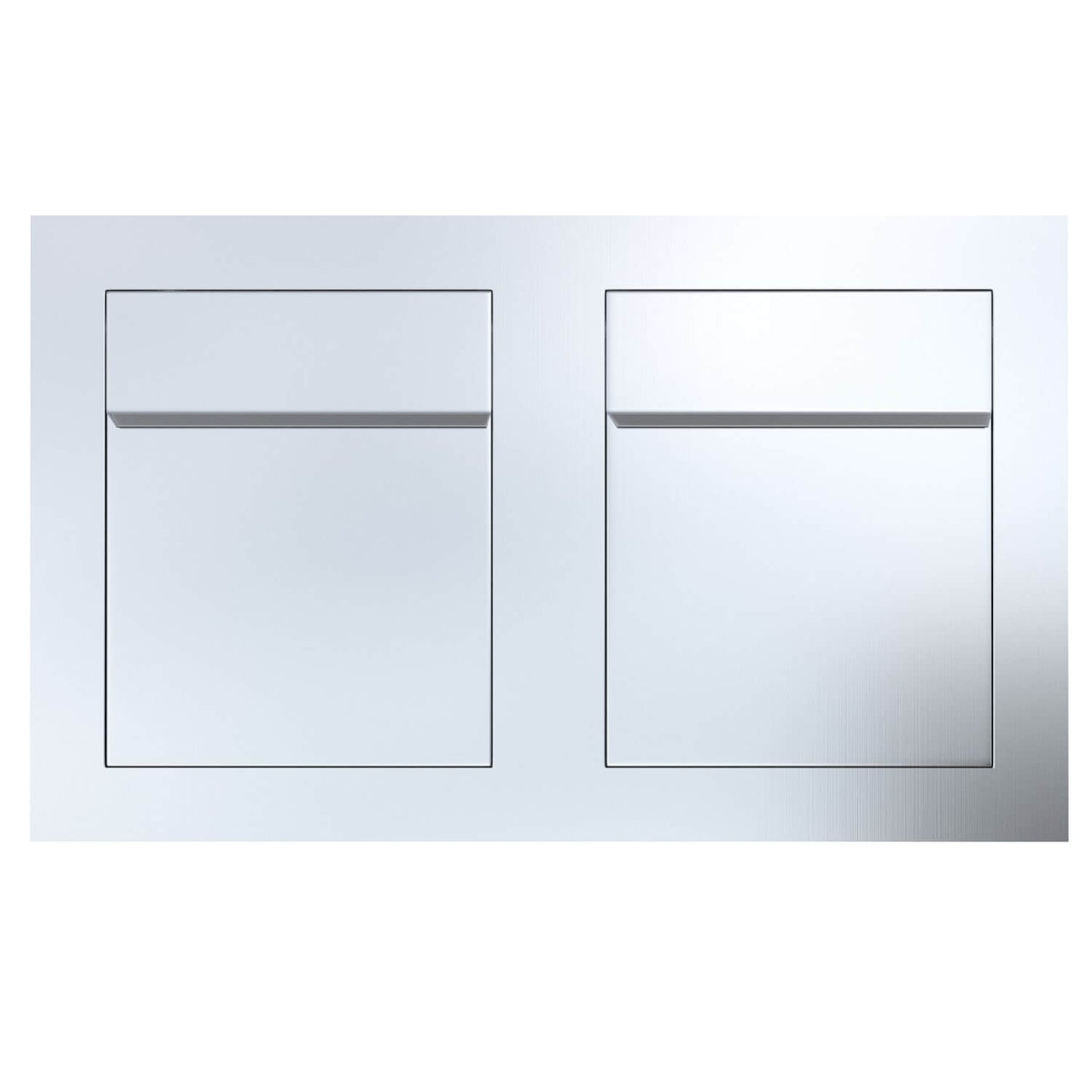BARI 2 - Contemporary built-in mailbox in stainless steel