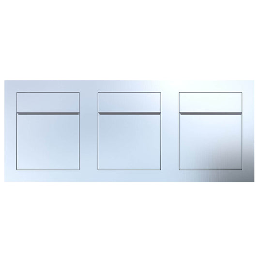 BARI 3 - Contemporary built-in mailbox in stainless steel