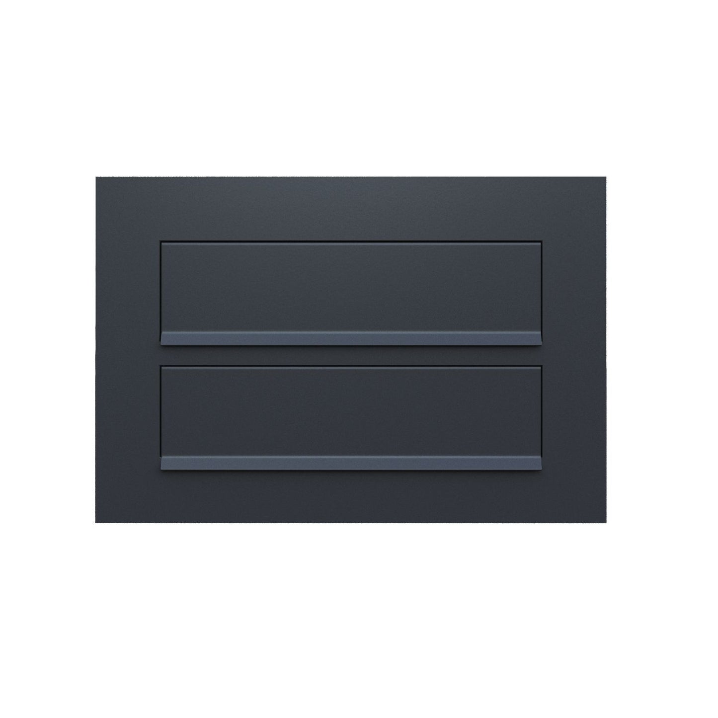 COMO 2 by Bravios - Modern built-in black mailbox