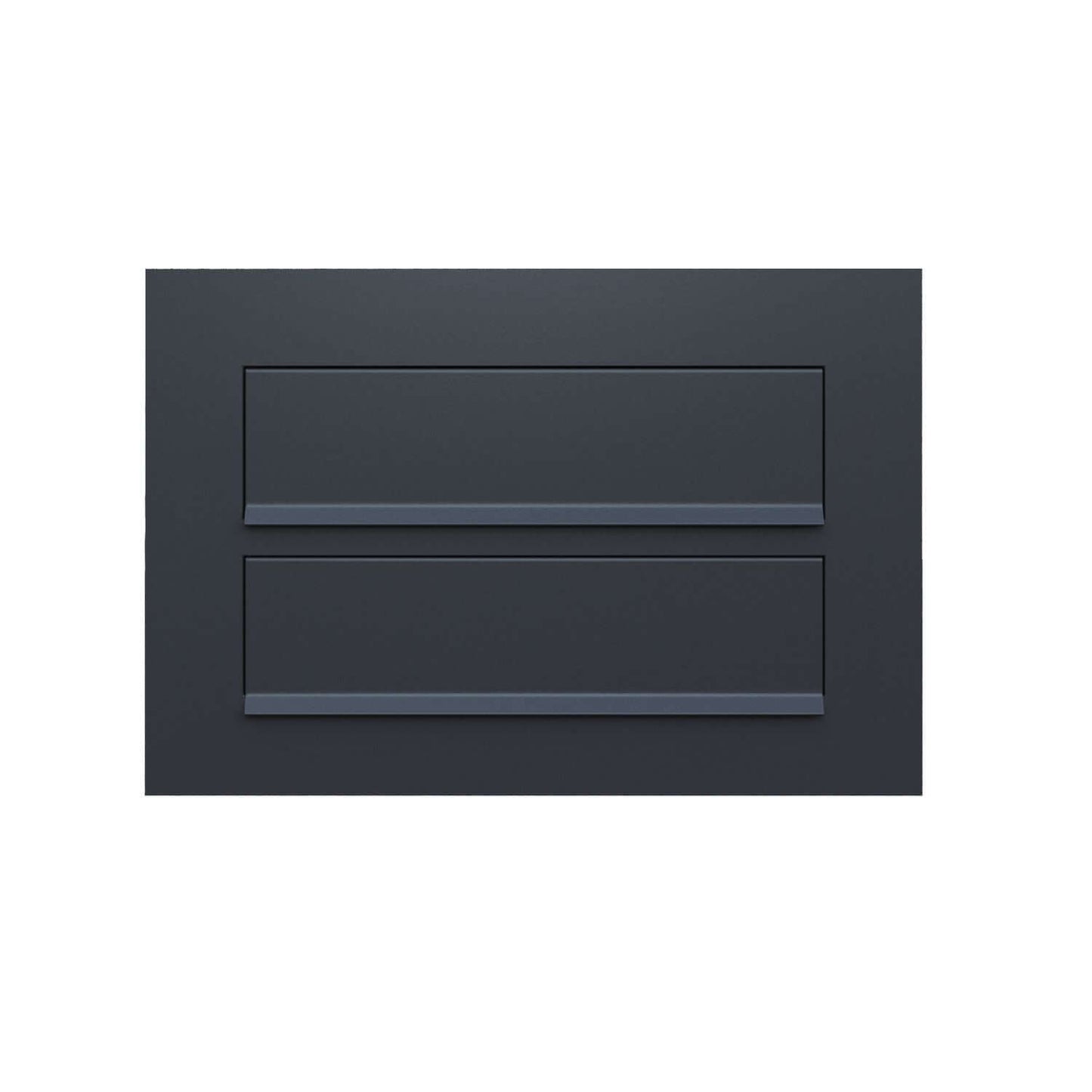 COMO 2 by Bravios - Modern built-in black mailbox