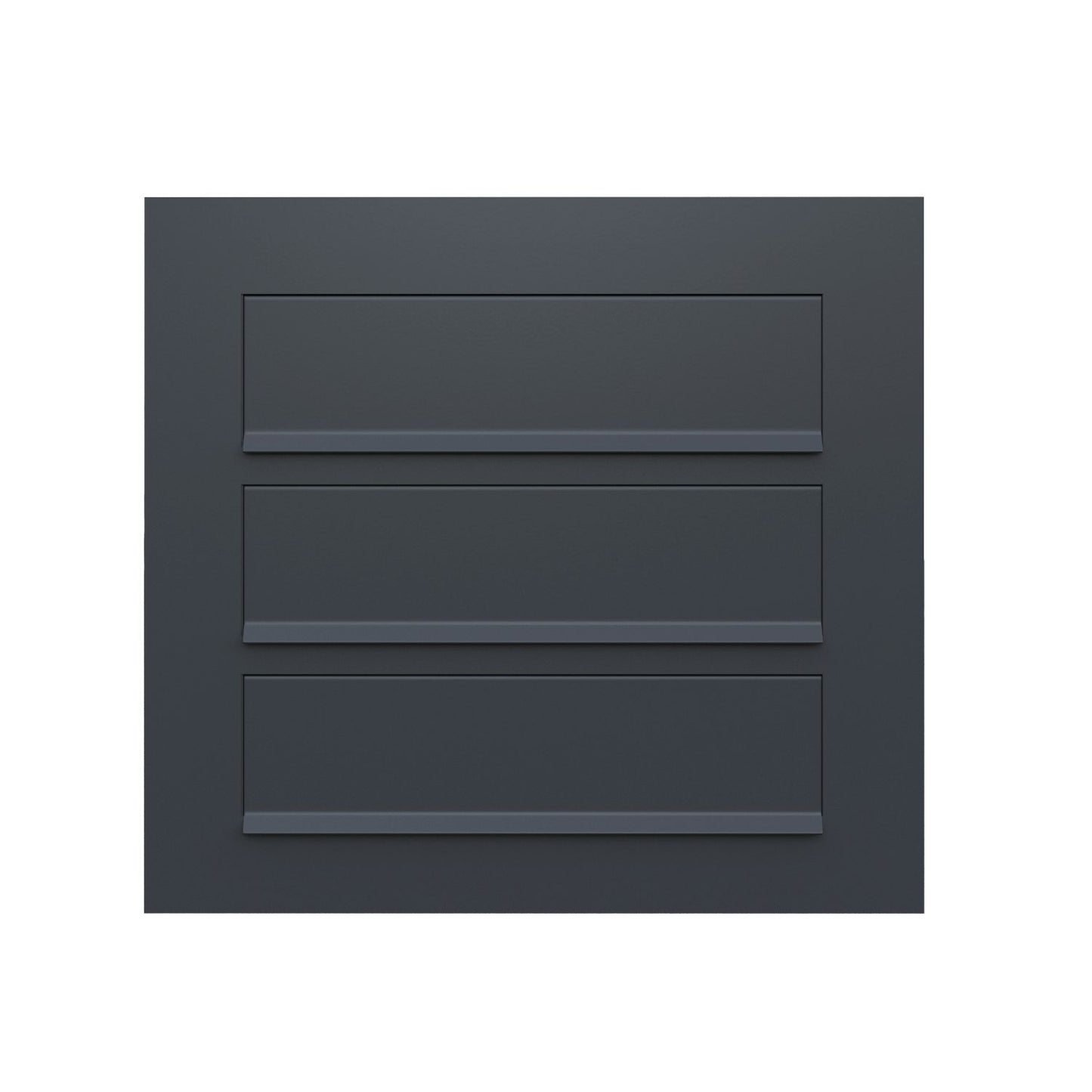 COMO 3 by Bravios - Modern built-in black mailbox