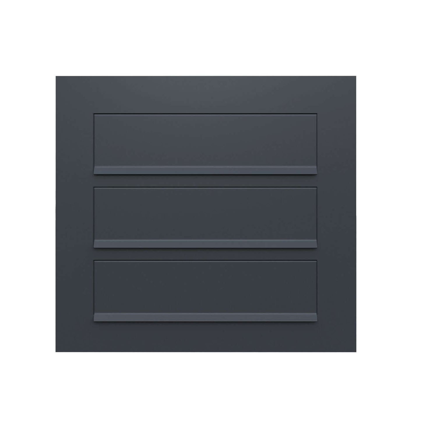 COMO 3 by Bravios - Modern built-in black mailbox
