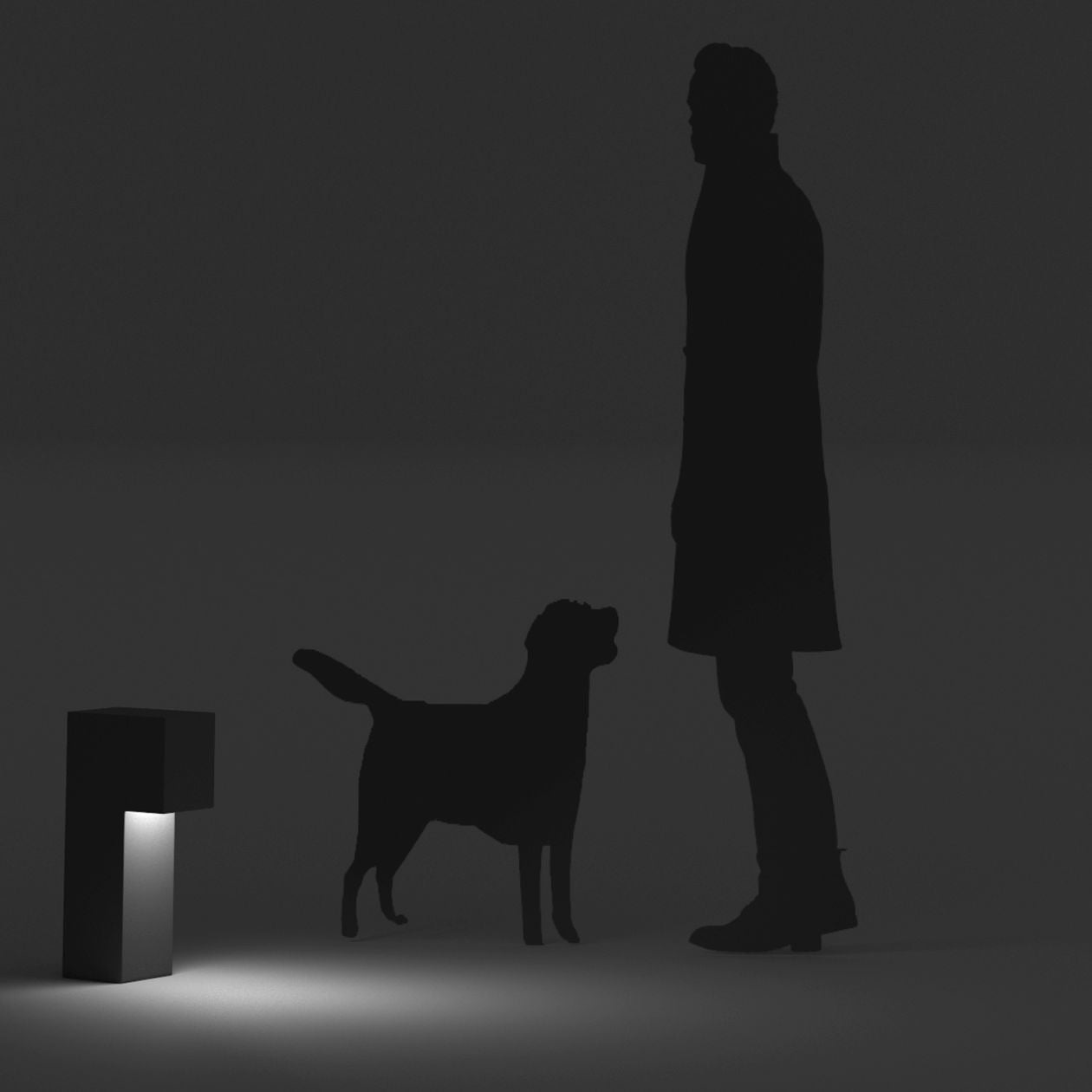 MEDIUM LUMEN - Contemporary, designer exterior path light in high durability colors