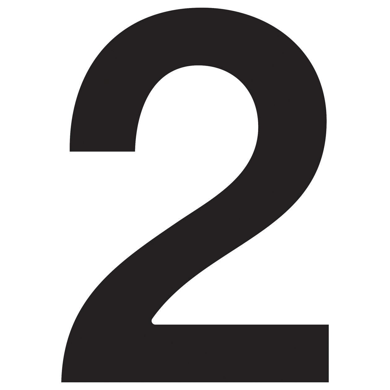 House Numbers by Bravios in black
