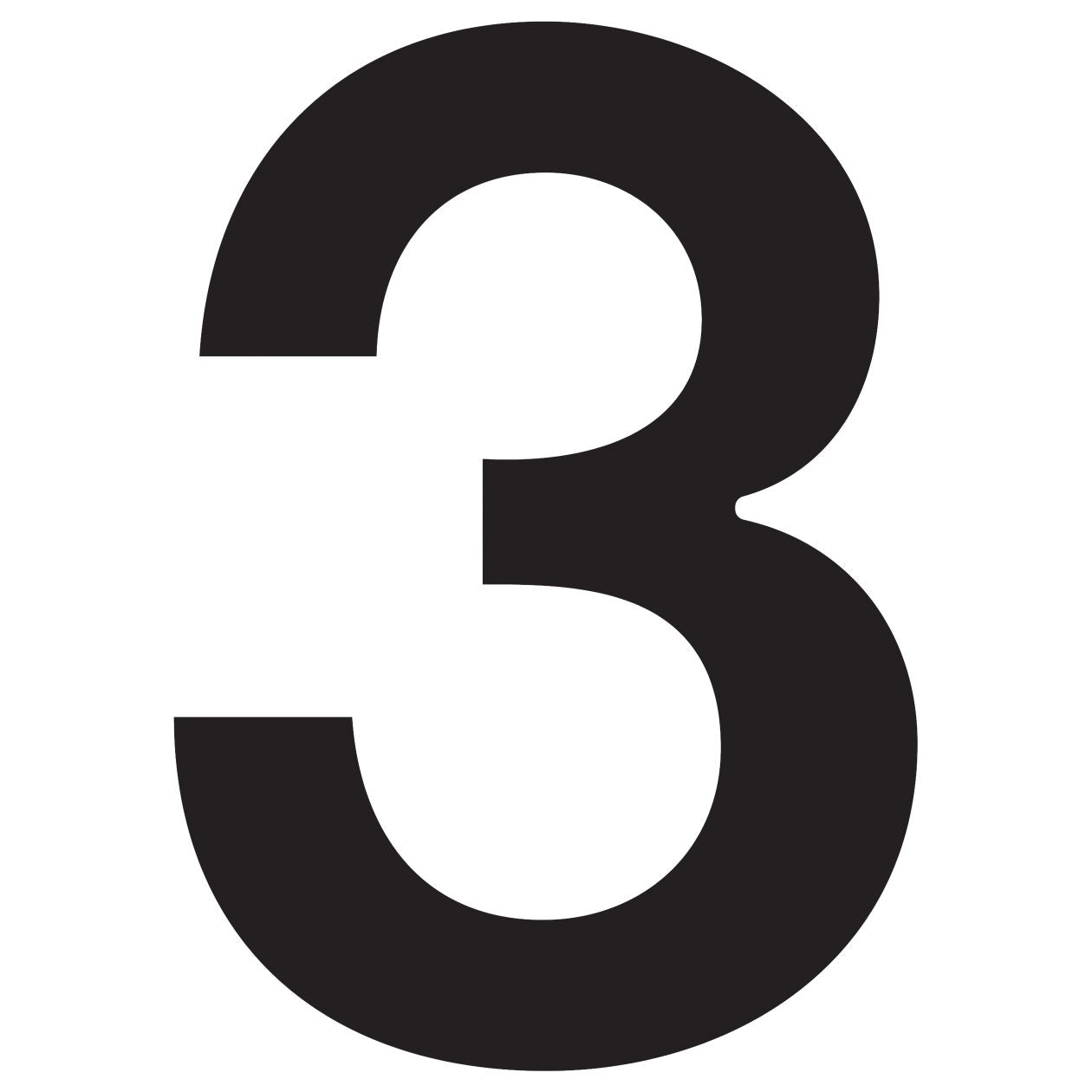 House Numbers by Bravios in black