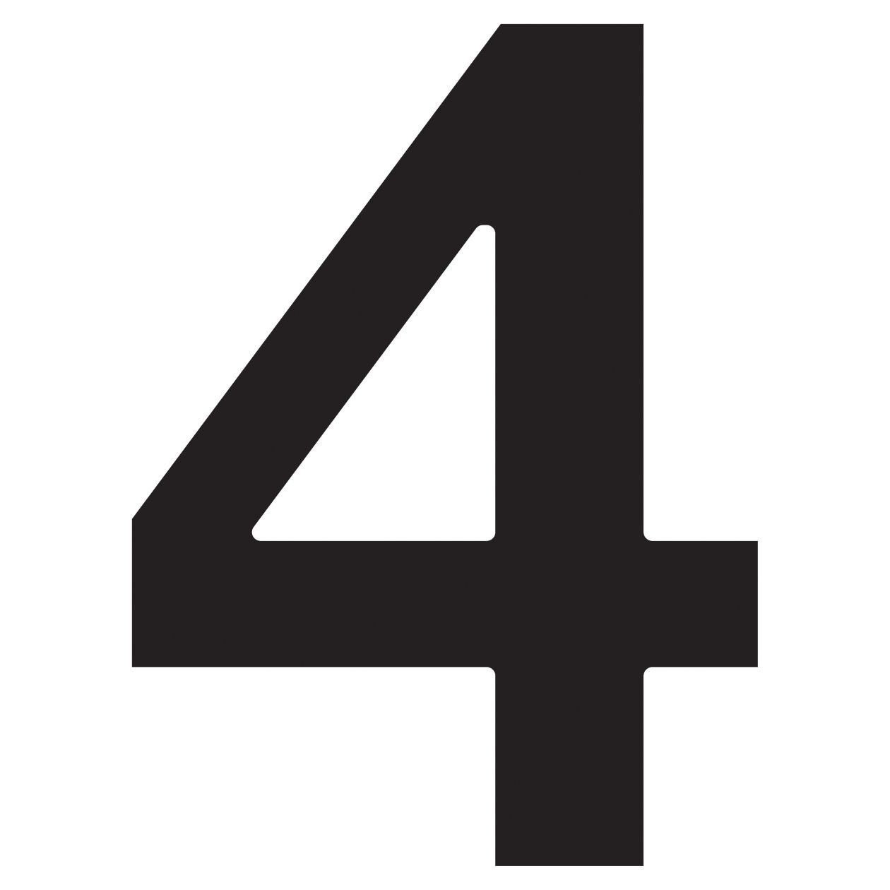 House Numbers by Bravios in black