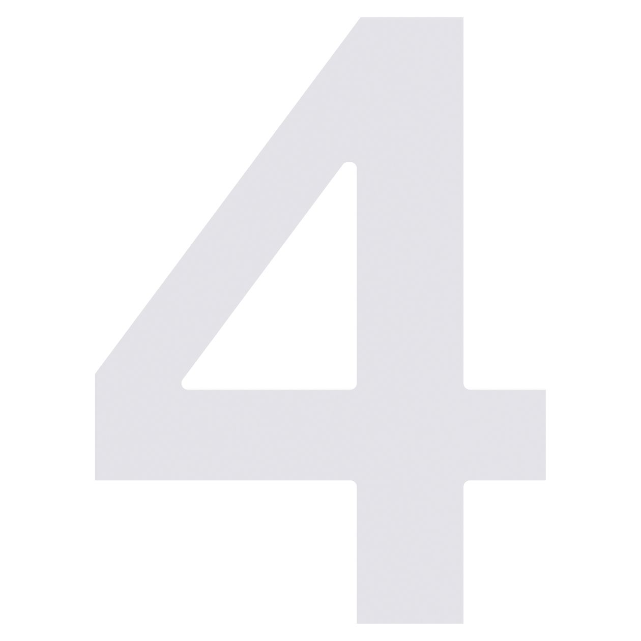 House Numbers by Bravios in white
