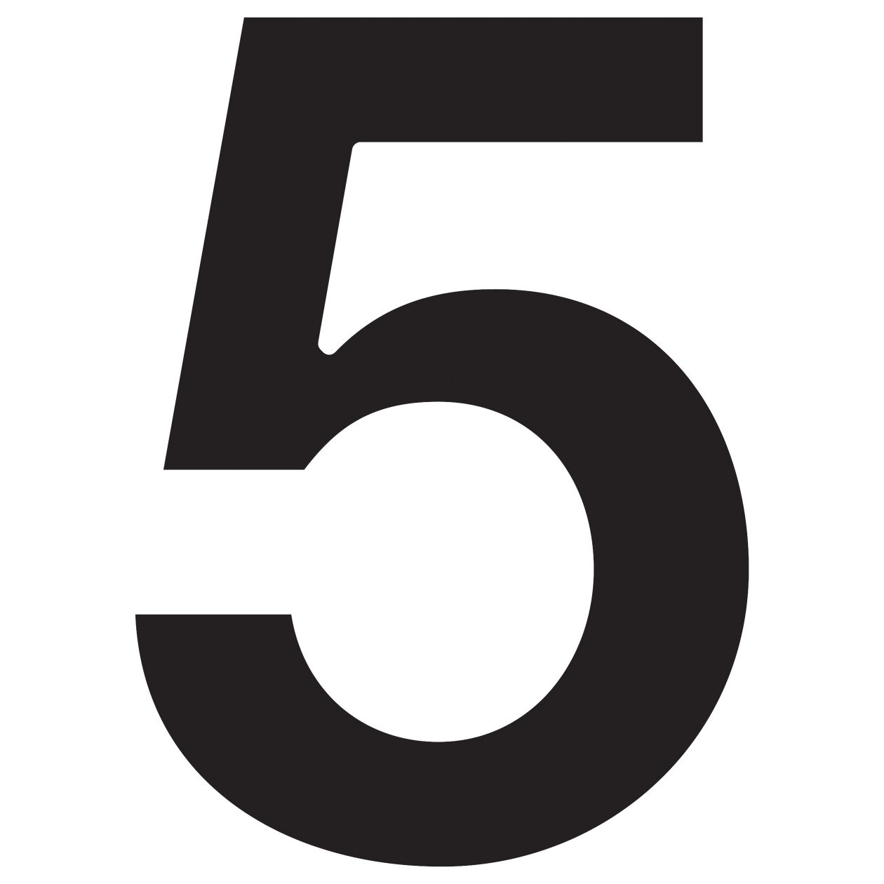 House Numbers by Bravios in black