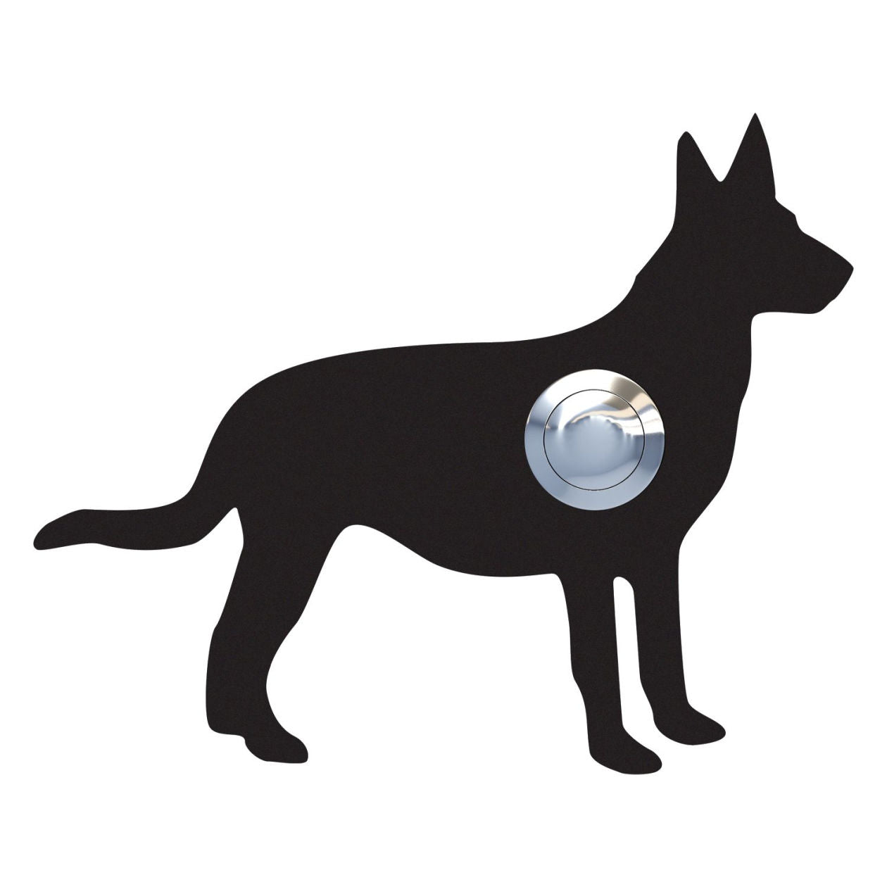 HUND "Emma" – German Shepard dog-shaped stainless-steel door bell