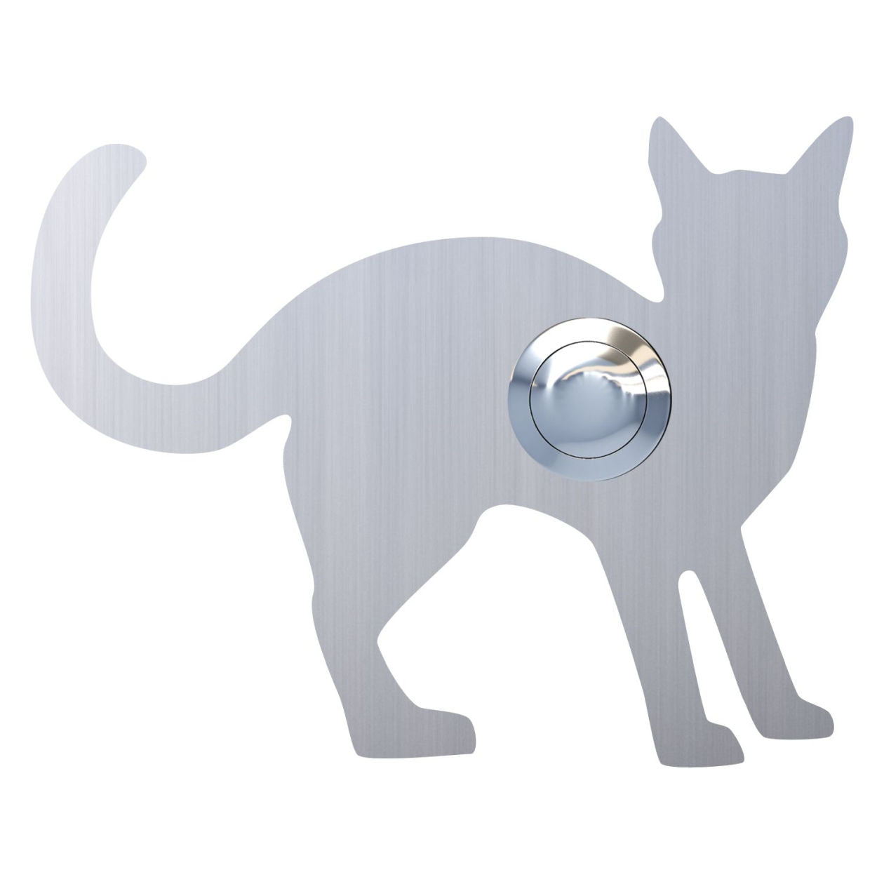 KATZE "Leo" – Cat shaped stainless-steel door bell