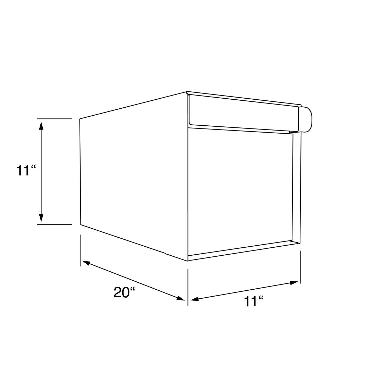 TOWN SQUARE Mailbox by Bravios - Large capacity mailbox with post - Anthracite
