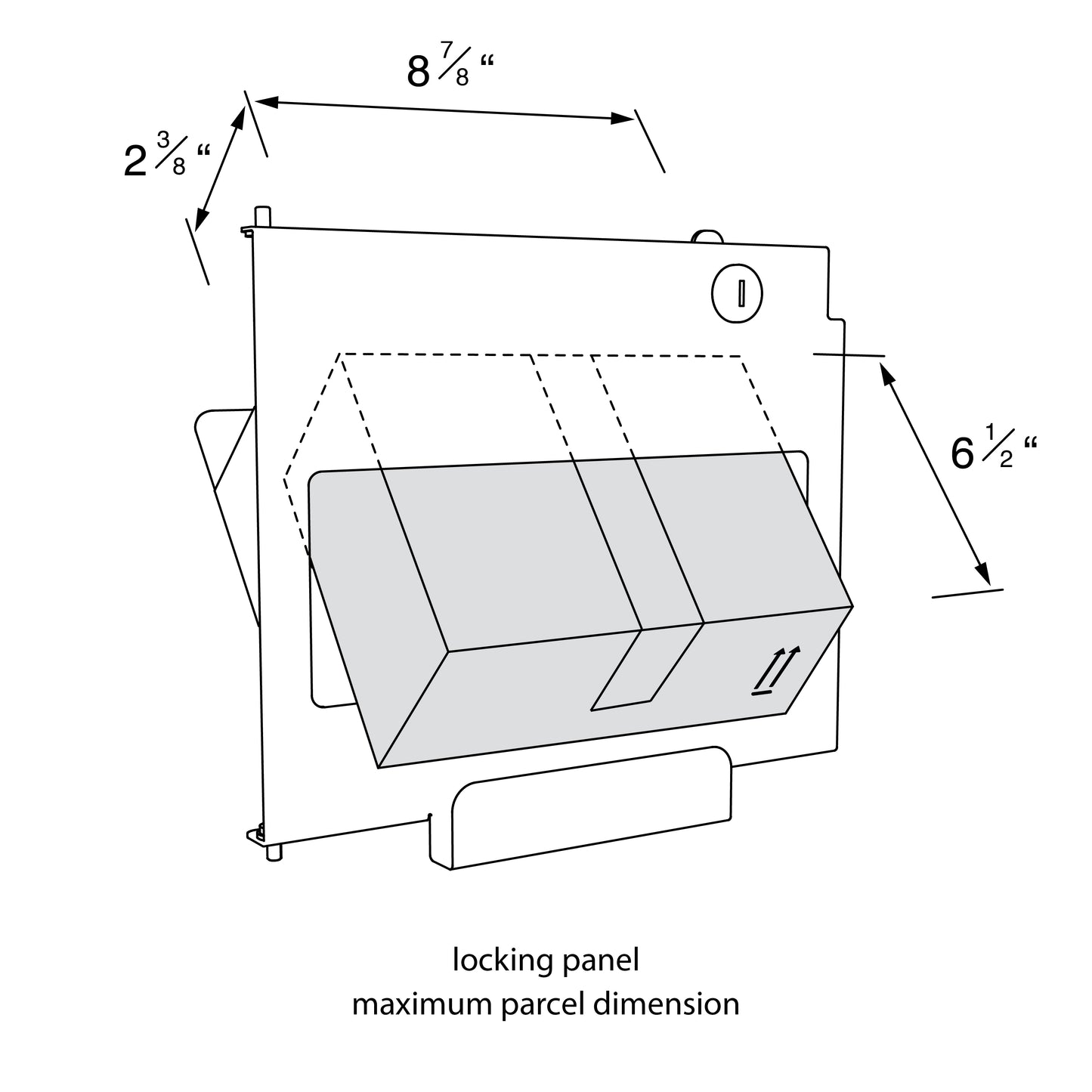 Lockable gate for TOWN SQUARE Mailbox by Bravios