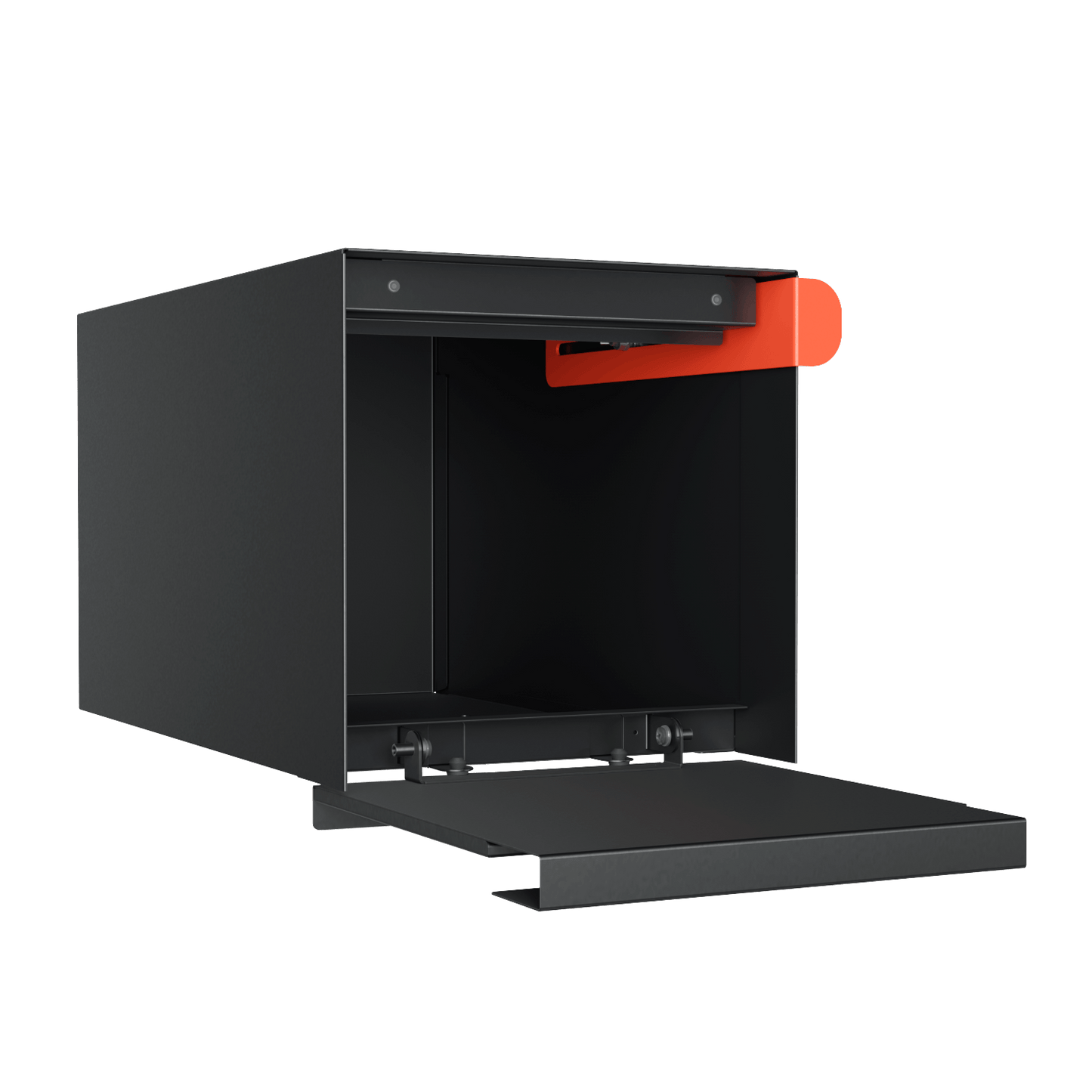 TOWN SQUARE Mailbox by Bravios - Large capacity black mailbox (without post)