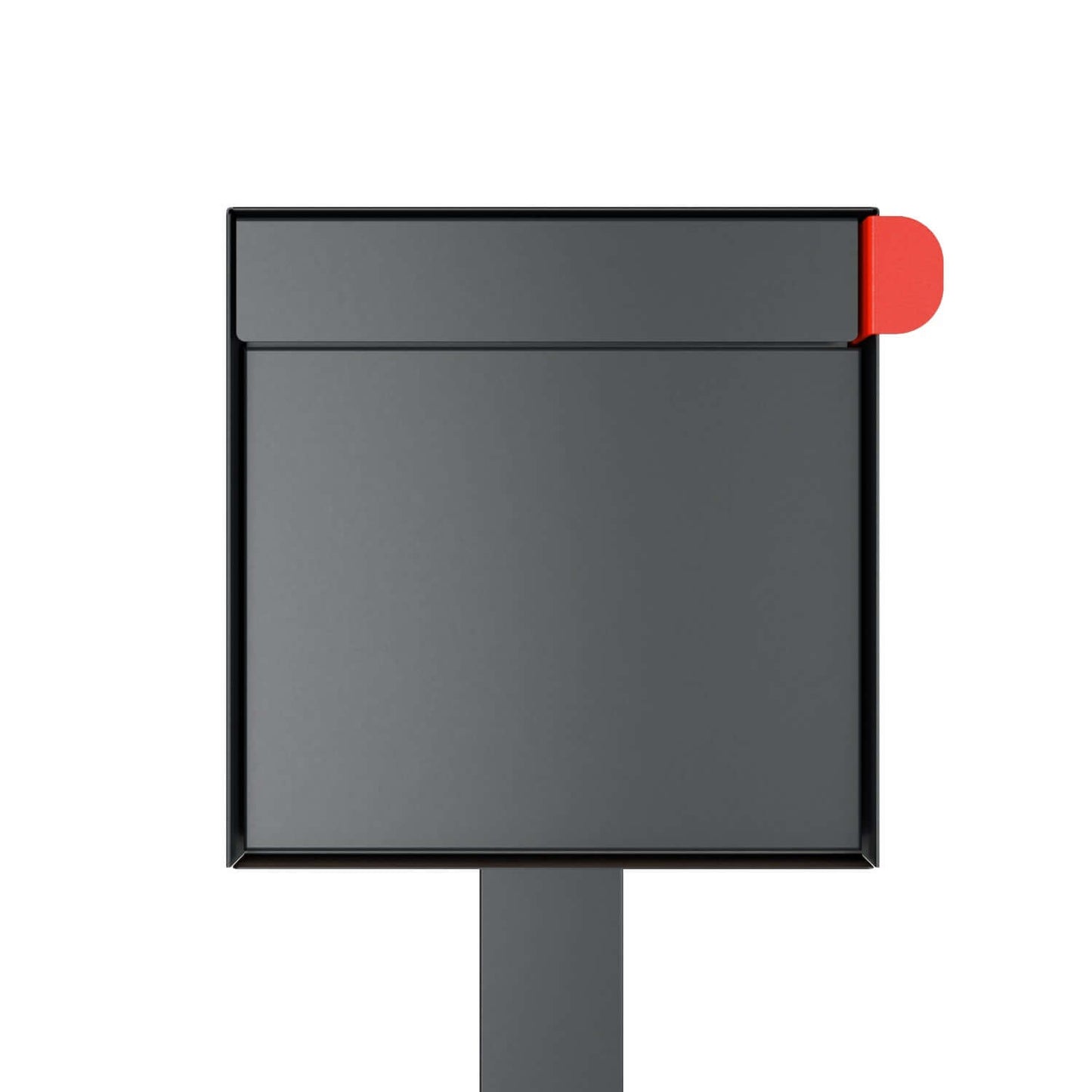 TOWN SQUARE Mailbox by Bravios - Large capacity mailbox with post - Anthracite
