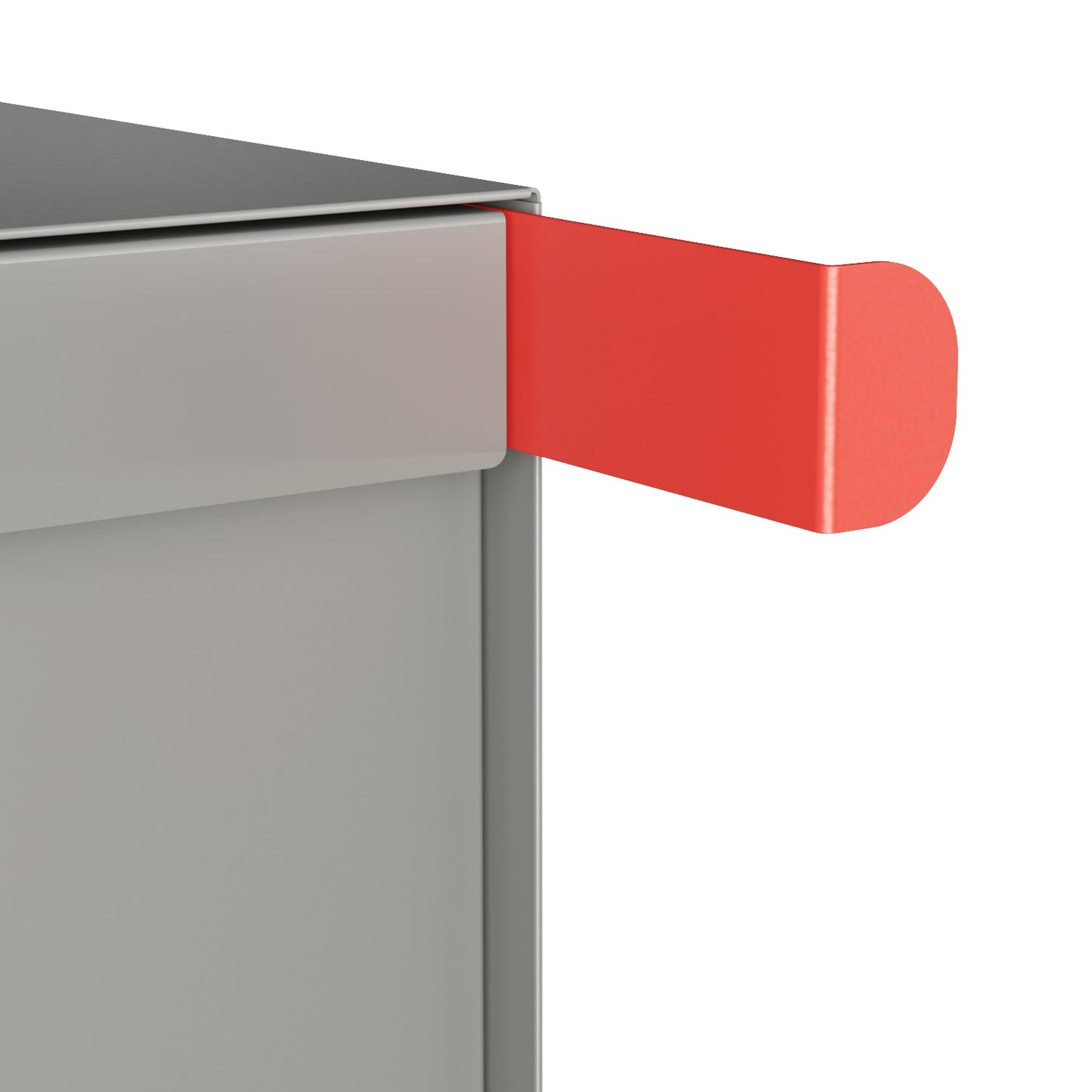 TOWN SQUARE Mailbox by Bravios - Large capacity mailbox with post - Gray