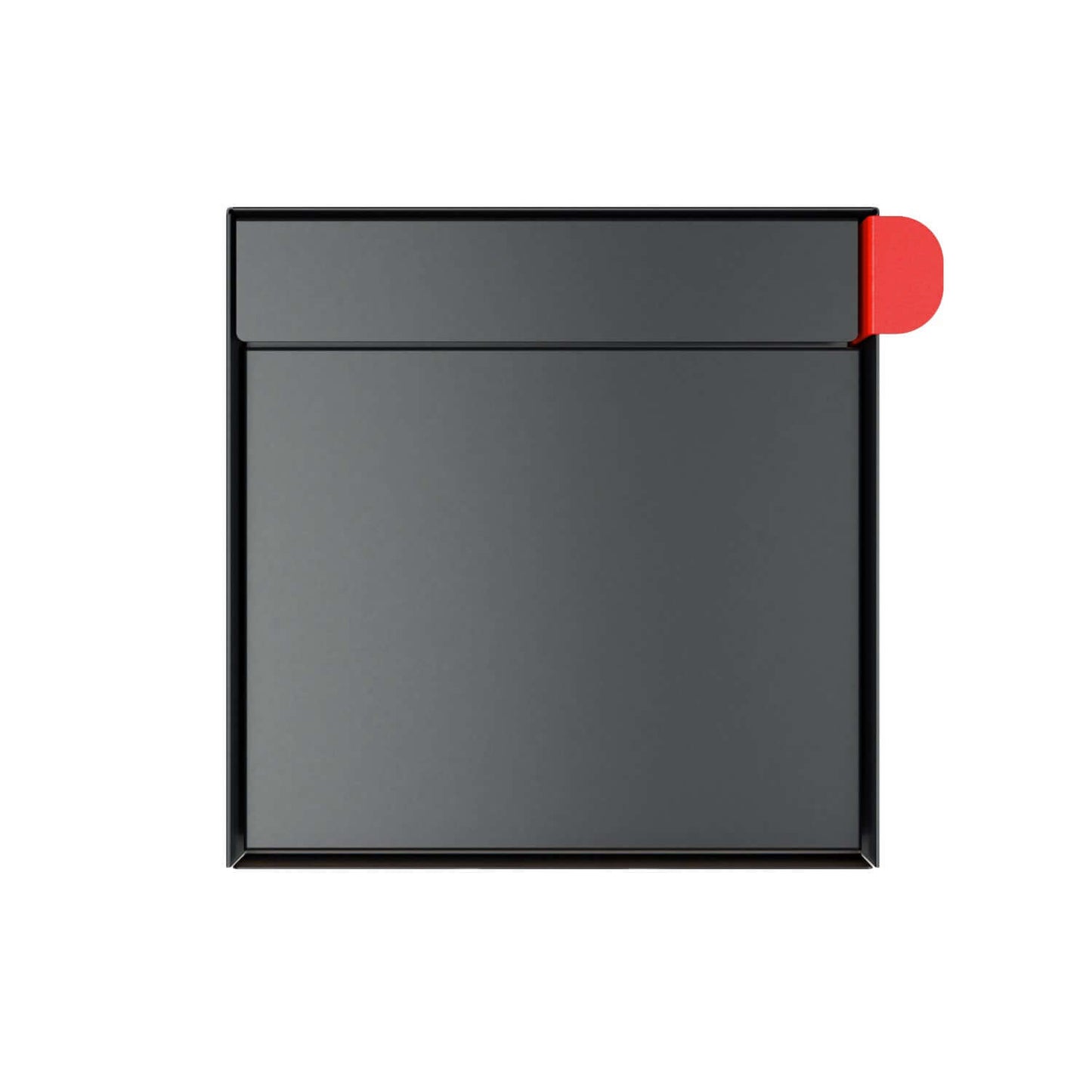 TOWN SQUARE Mailbox by Bravios - Large capacity black mailbox (without post)