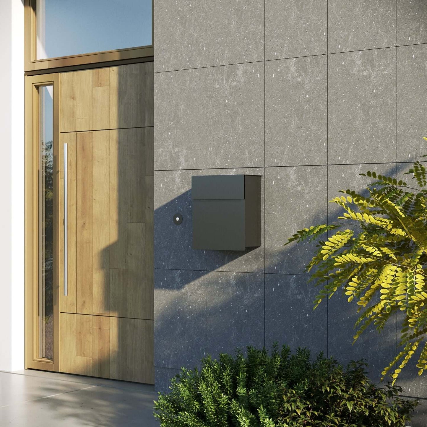 ALTO by Bravios - Modern wall-mounted stainless steel mailbox