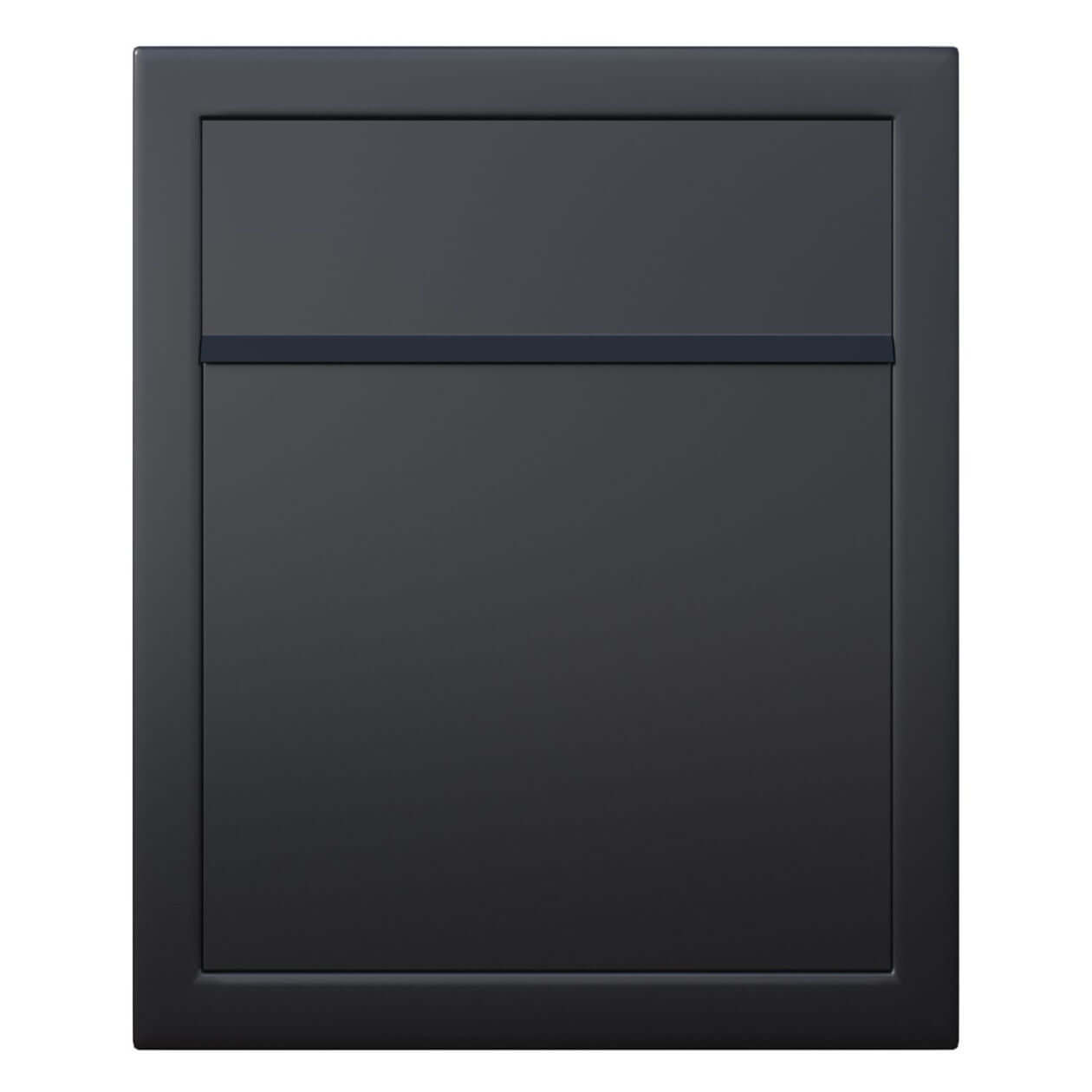 BASE by Bravios - Modern wall-mounted black mailbox