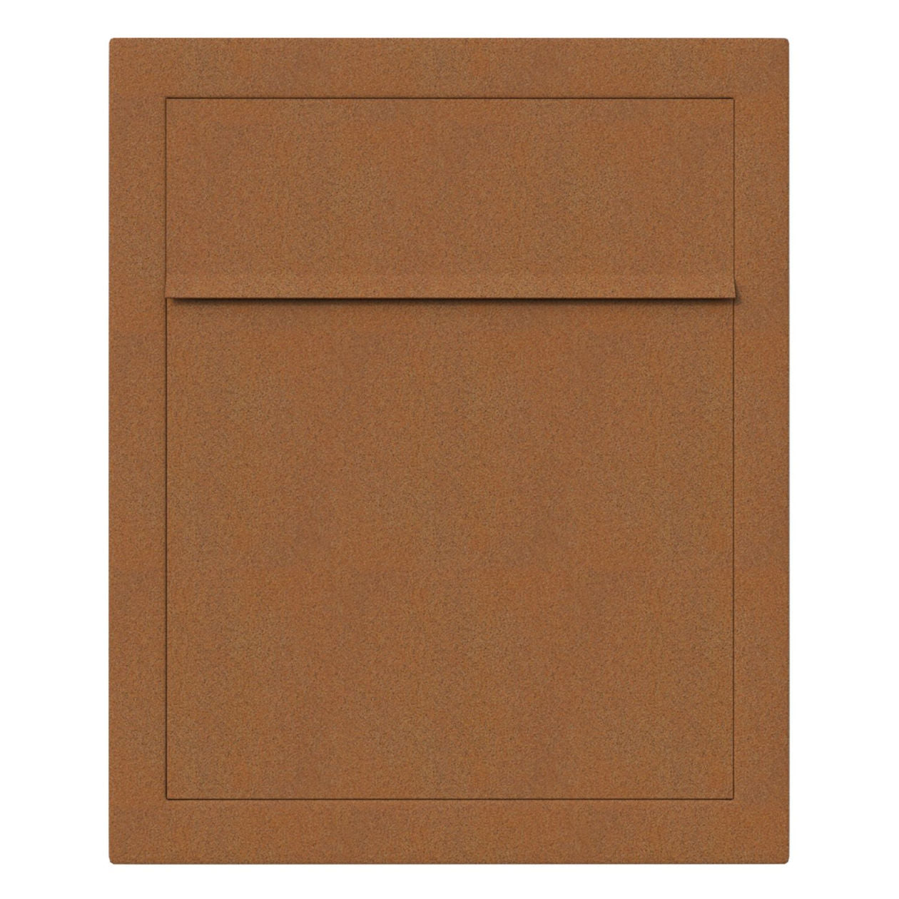 BASE by Bravios - Modern wall-mounted rust mailbox