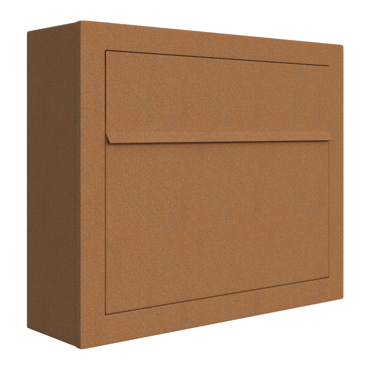 ELEGANCE by Bravios - Modern wall-mounted rust mailbox