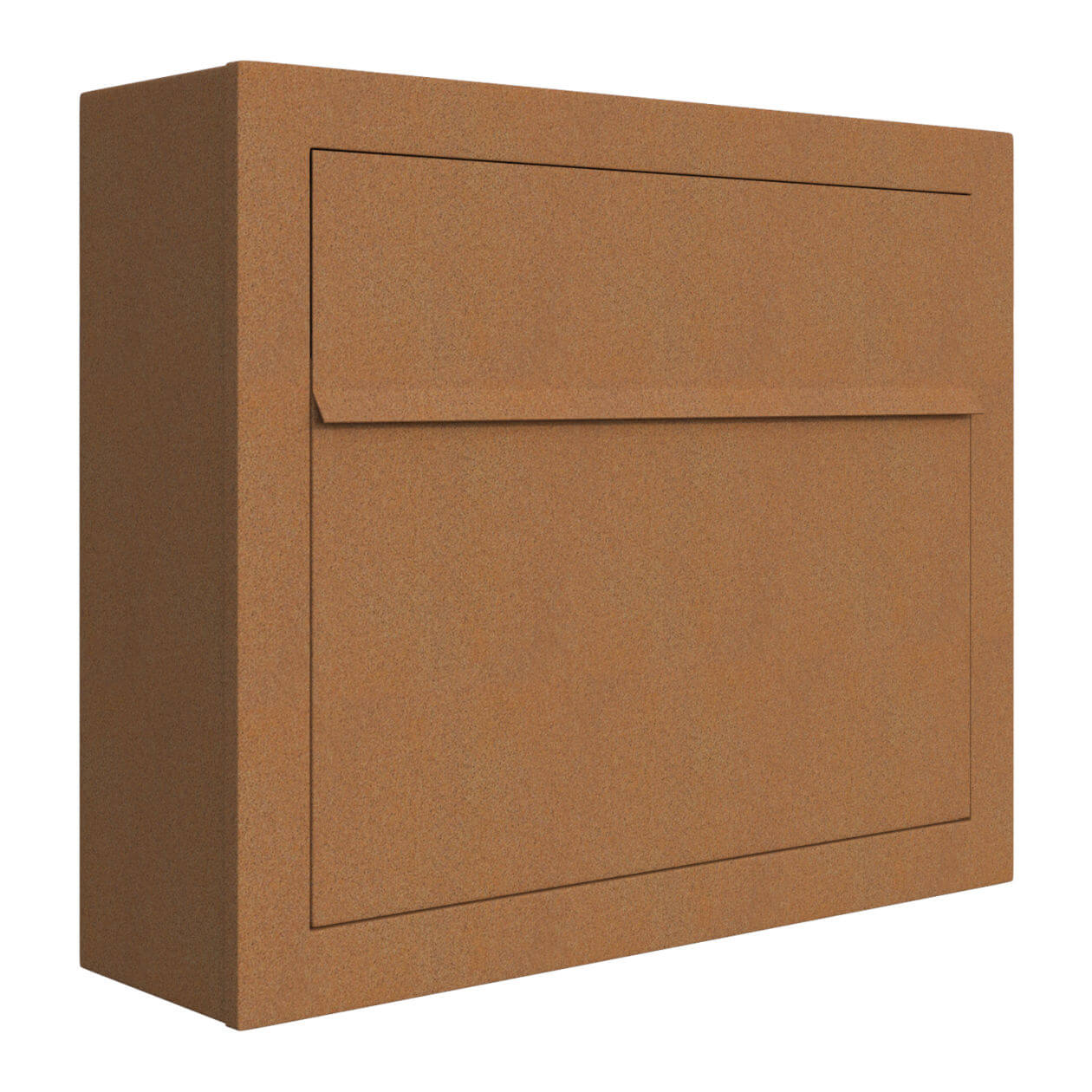 ELEGANCE by Bravios - Modern wall-mounted rust mailbox