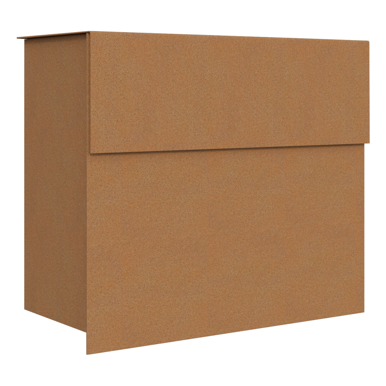 MOLTO by Bravios - Modern wall-mounted rust mailbox